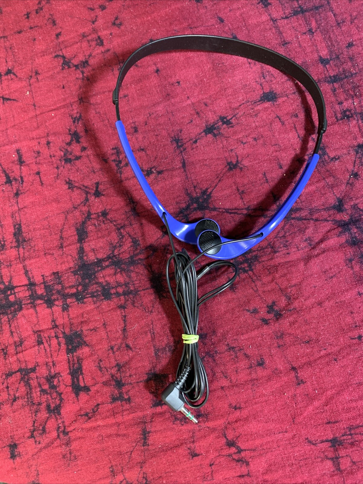 Rare Blue Sony Sports MDR-W014 Lightweight Vertical Wired Headphones