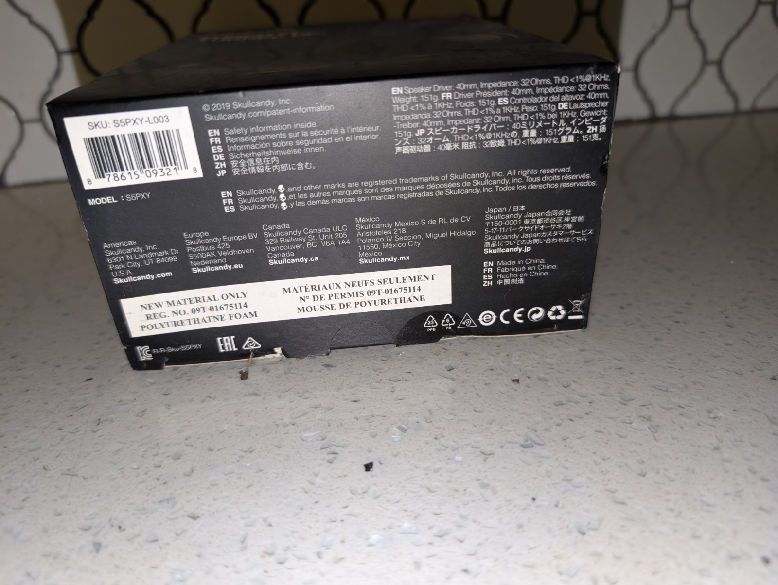 Skullcandy Headphones Tuned In Turned Up On Ear Wired Microphone Call & Track