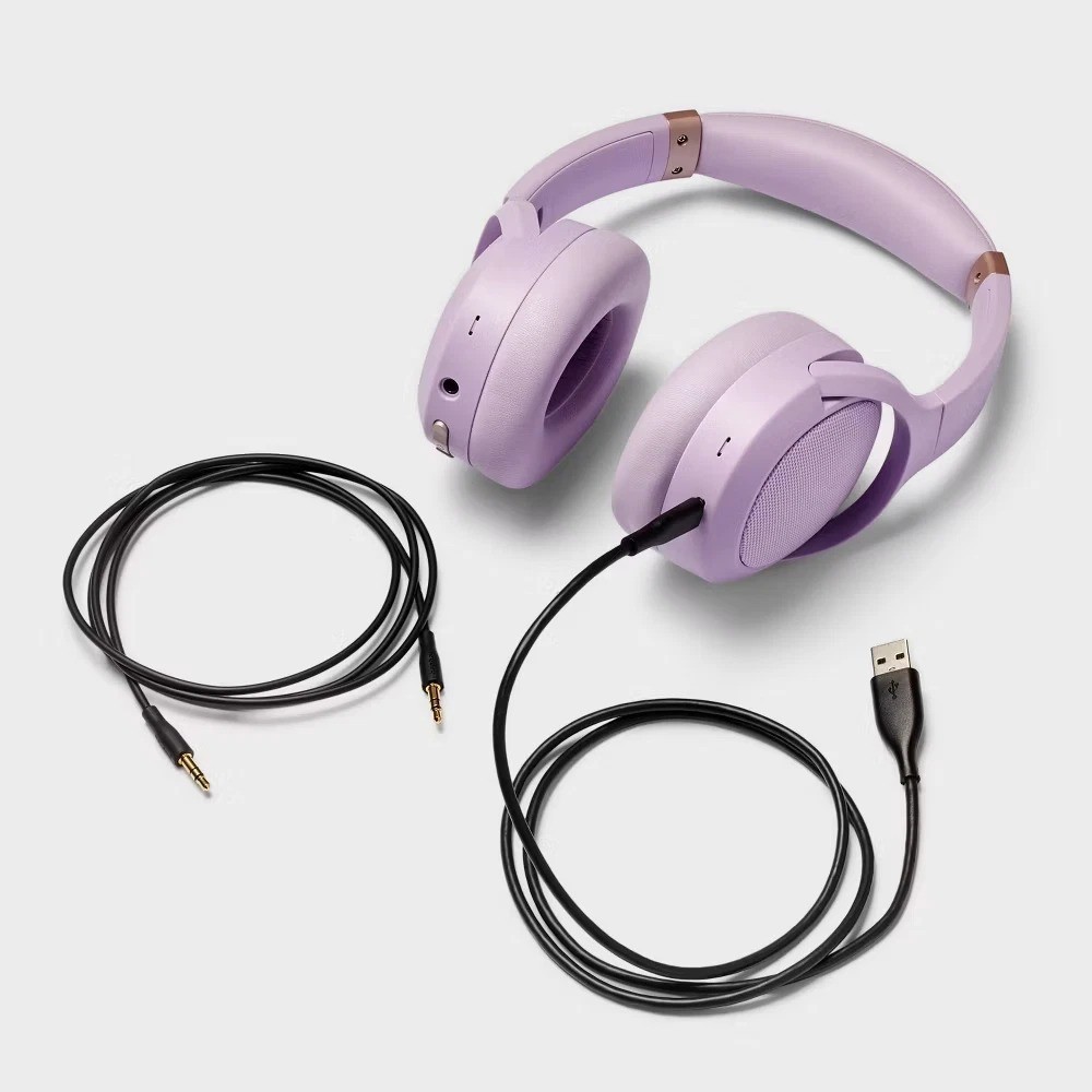 Heyday – Active Noise Canceling Bluetooth Wireless Over-Ear Headphones Lavender