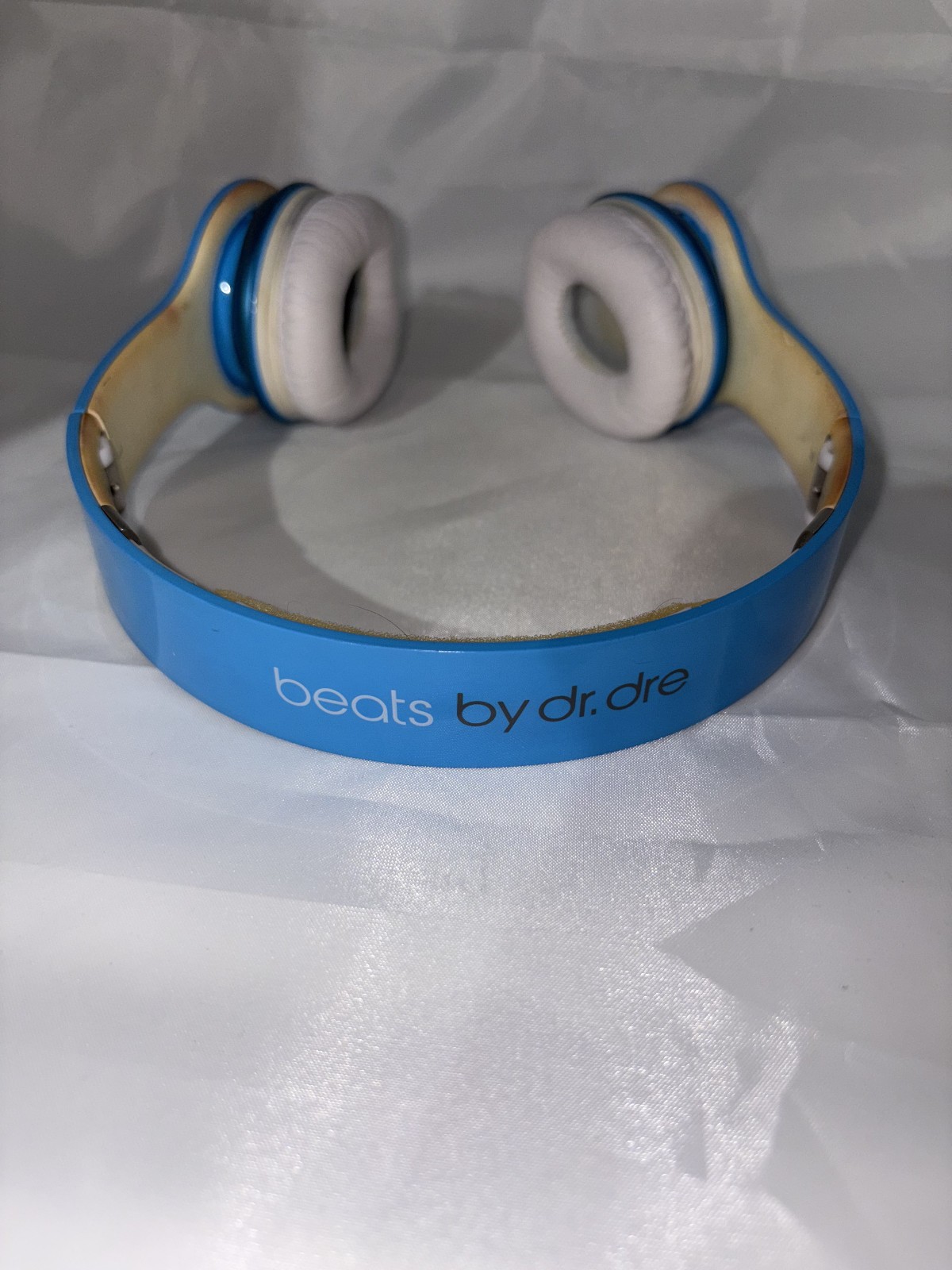 Beats Solo HD On-Ear Headphones Blue – With Case & Cable – Tested & Working USA