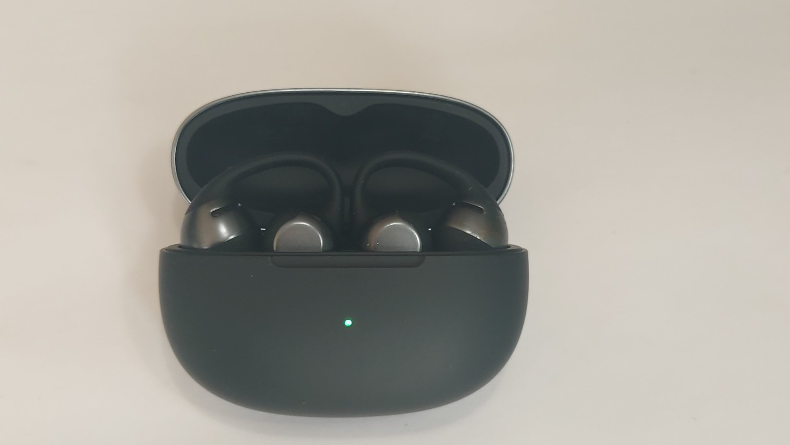 Shokz OpenDots ONE True Wireless Open-Ear Earbuds with Charging Case- Black