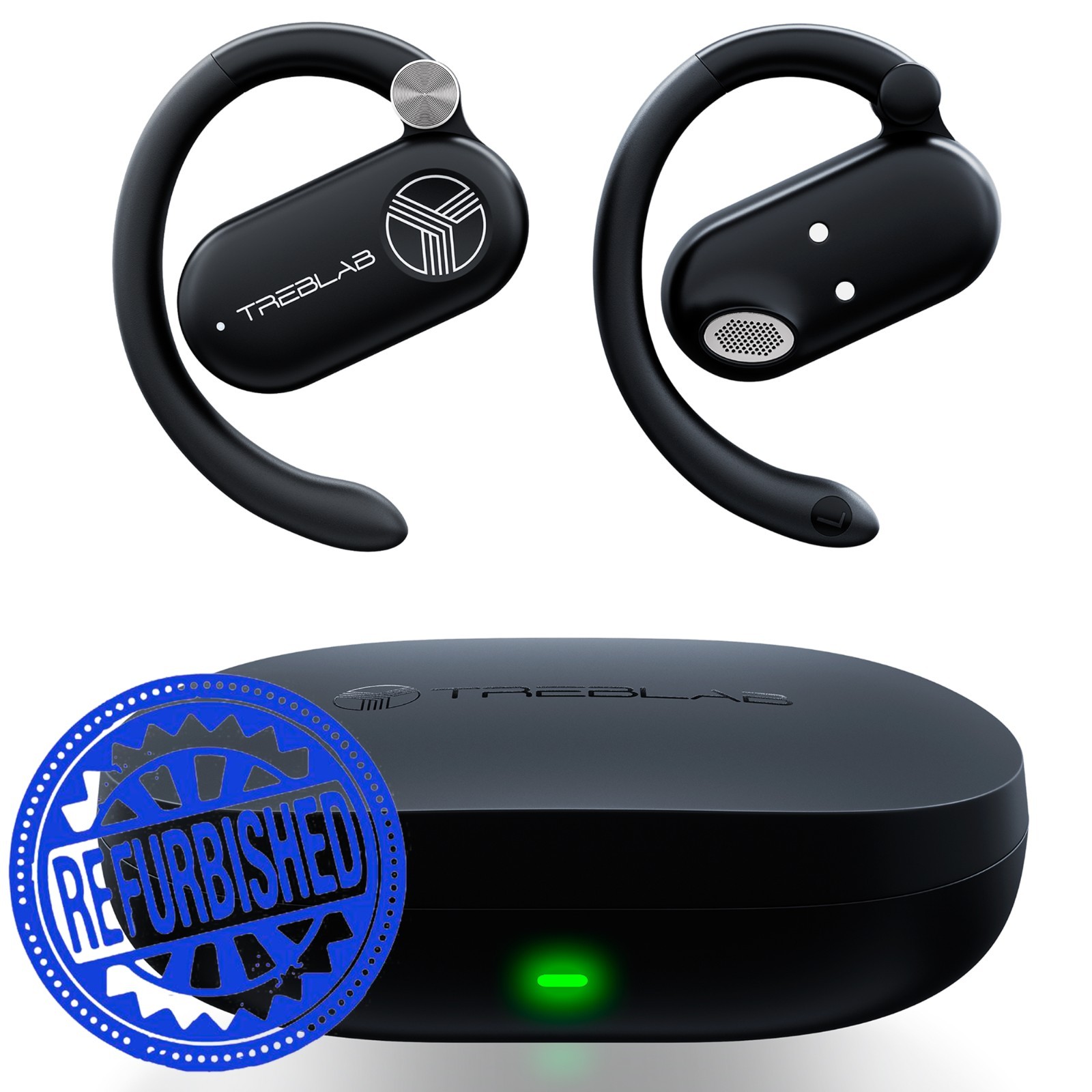 TREBLAB X-Open – True Open Ear Wireless Earbuds, Lightweight, 40H Playtime