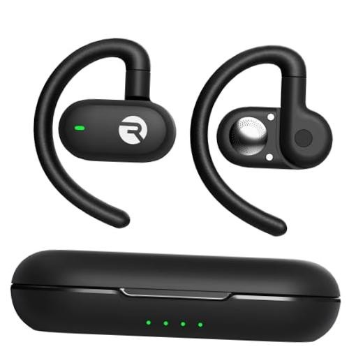 Black Fitness Earbuds – Wireless Headphones – Open Ear Headphones