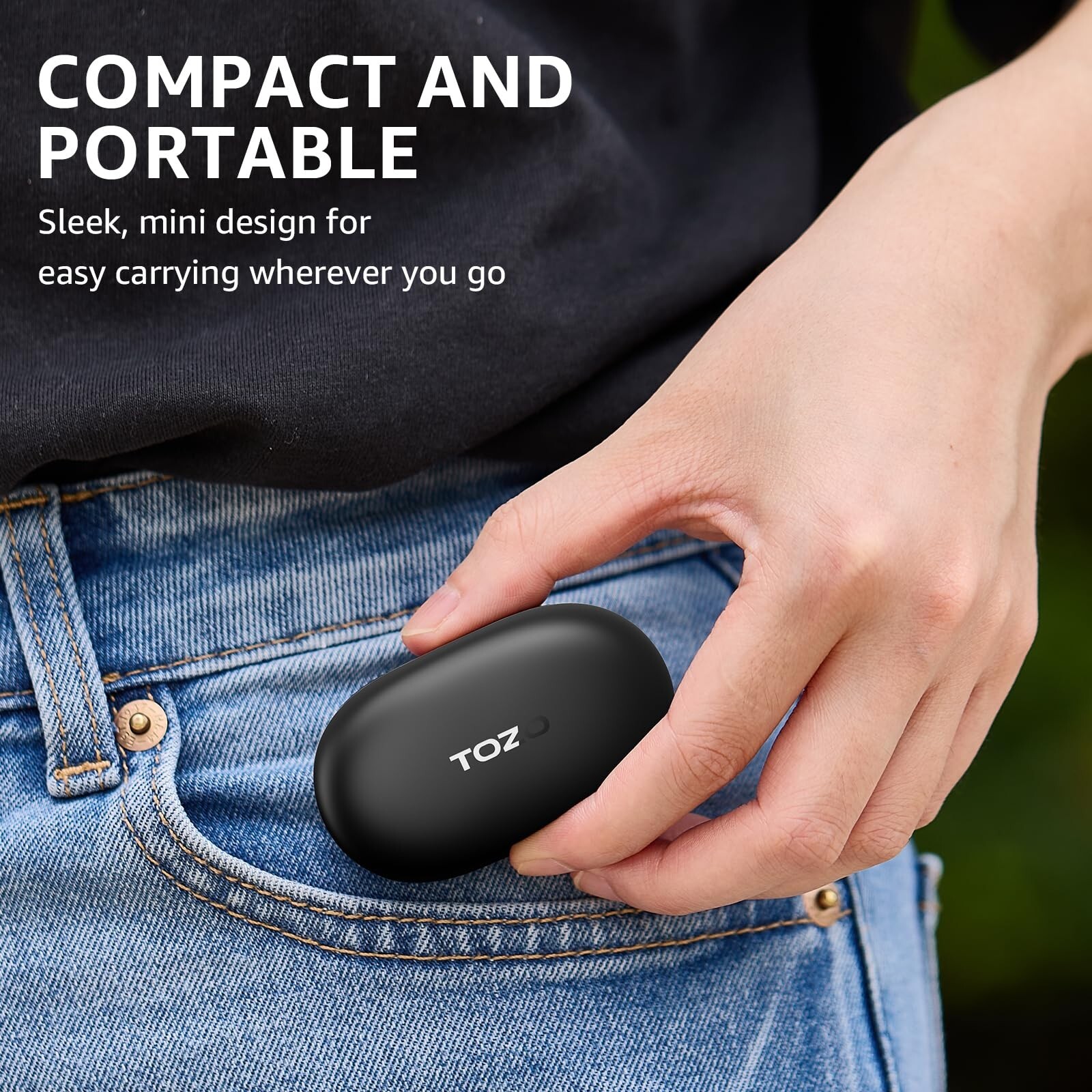 TOZO Agile Solo TWS Wireless Earbuds ENC in-Ear Headphones with IPX6 Waterproof