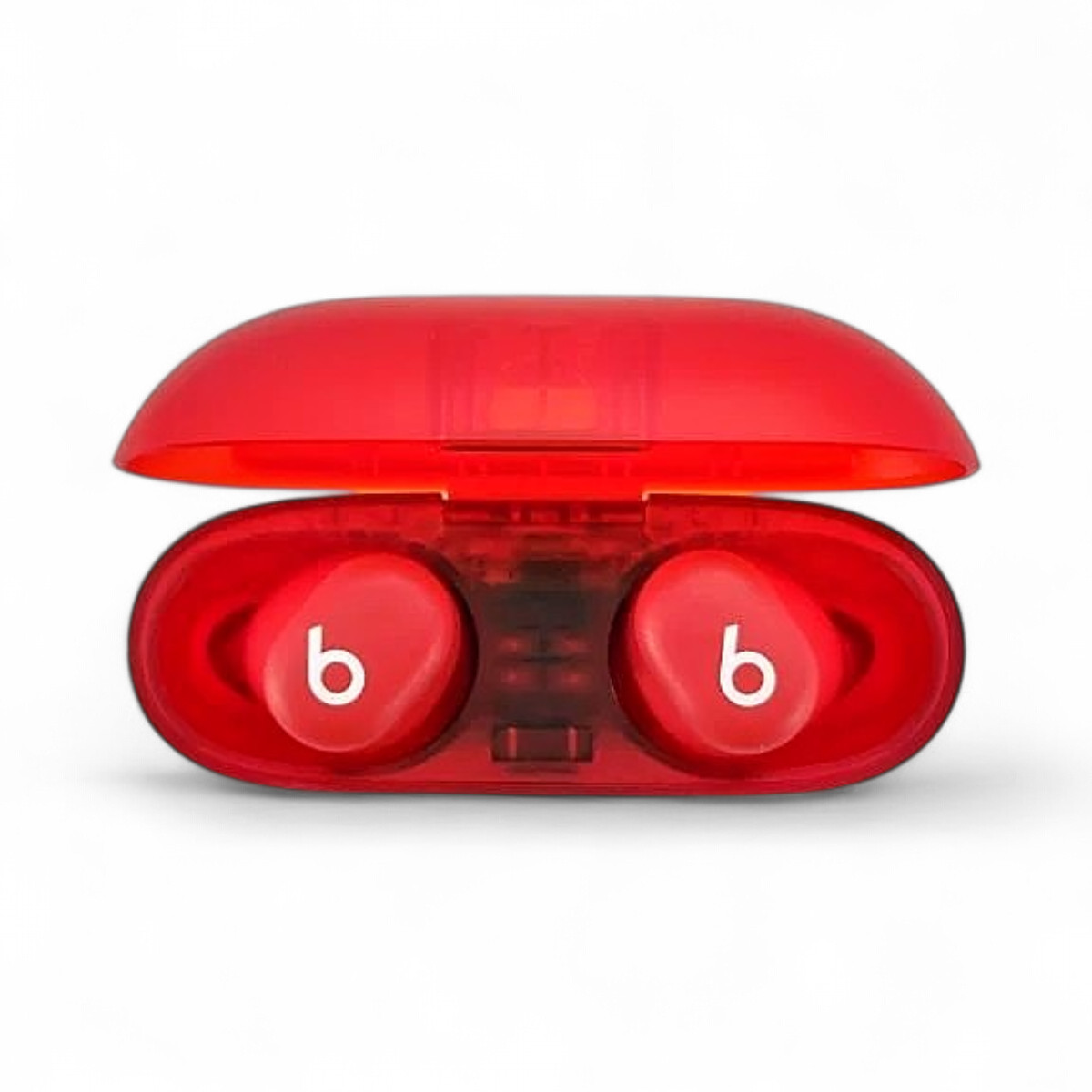 Beats Solo Buds True Wireless Bluetooth Earbuds Transparent Red MUW03LL/A