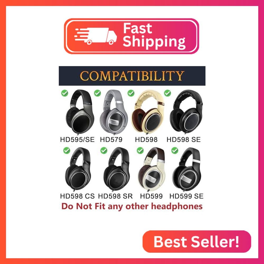 SOULWIT Headband for Sennheiser HD579/HD595/HD595SE/HD598/HD598SE/HD598CS/HD598S