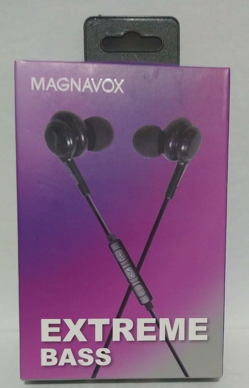 Magnavox MHP4857-BK Ear Buds with Microphone and Extreme Bass in Black