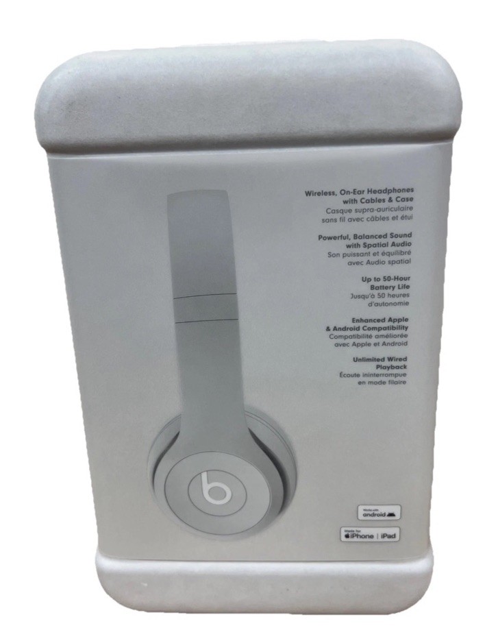 Beats Solo4 – On-Ear Wireless Headphones Drenched Gray-New & Sealed ***