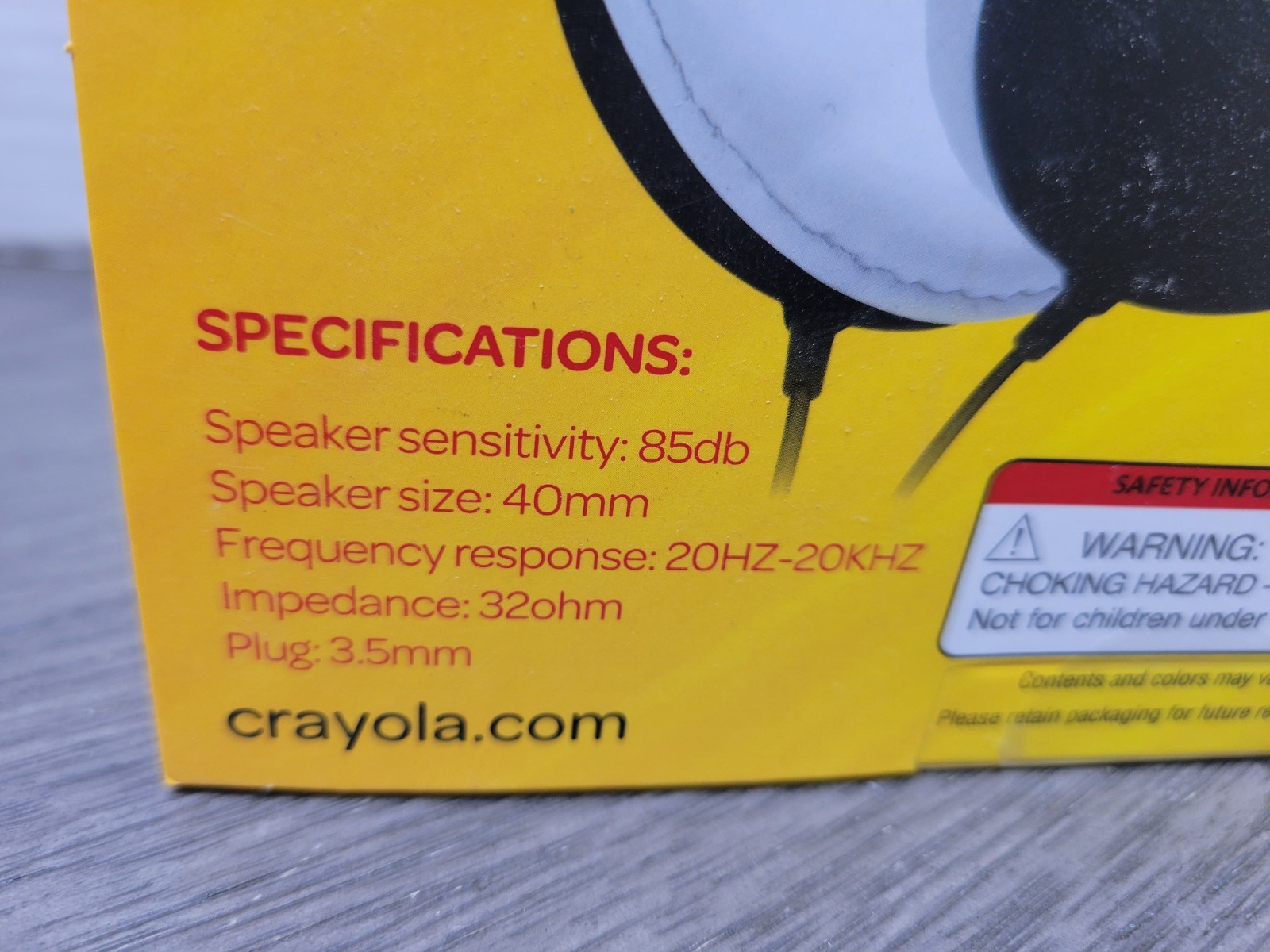 Crayola Cheer Kids’ Wired Headphones (Black/White) (Brand New • Factory Sealed)