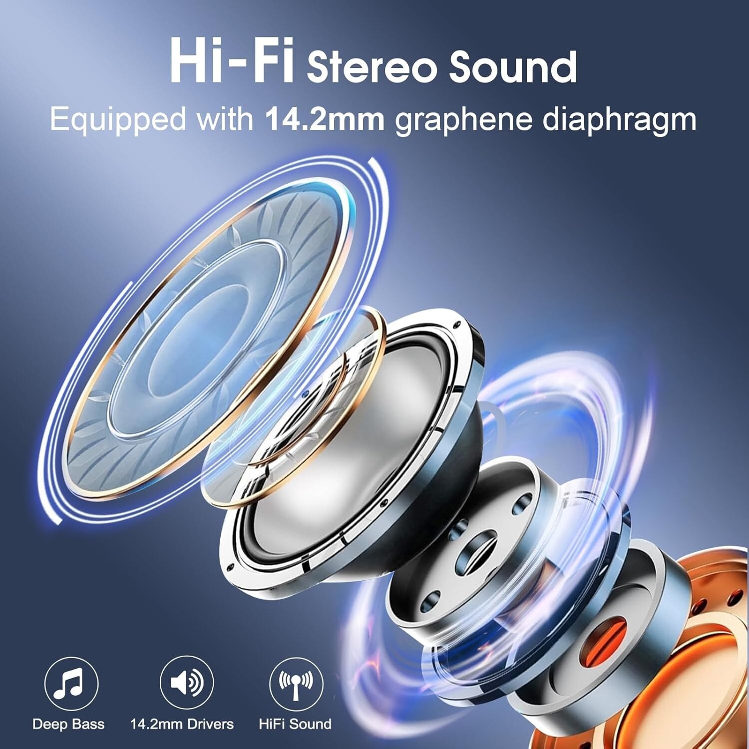 Auriculares Inalámbricos Bluetooth para iPhone Samsung Android Audifonos Nuevo