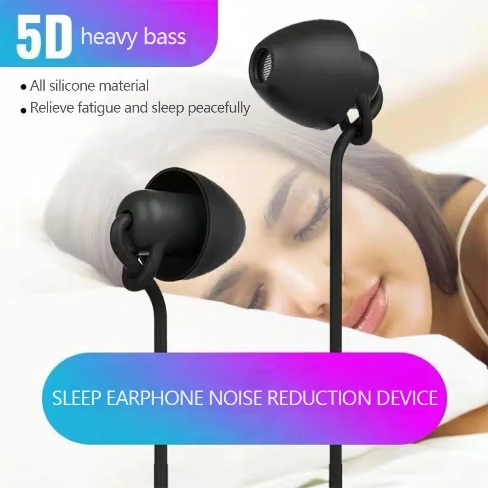 Silicone In-Ear Wired Earphones 3.5mm Type-C Headphones Handsfree With Mic & Con
