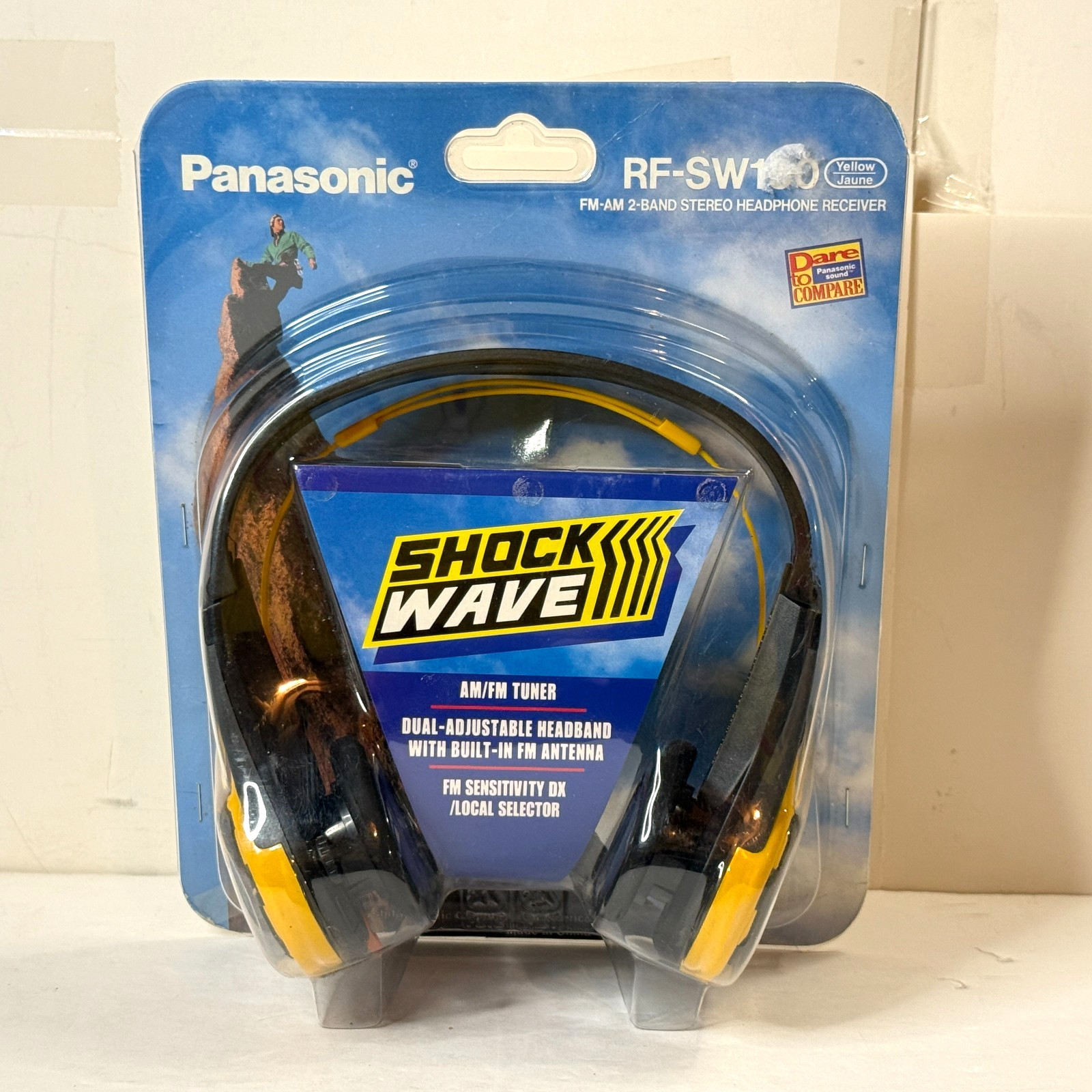 Panasonic Headphones Radio RF-SW150 Shock Wave AM FM Stereo Vintage NOS 1990s