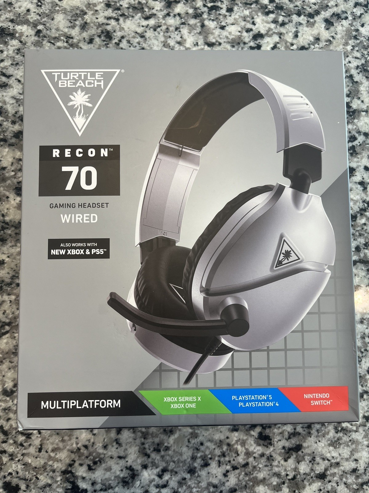 Turtle Beach Ear Force Recon 70P Wired Gaming Headset – Silver (TBS-2655) NEW!