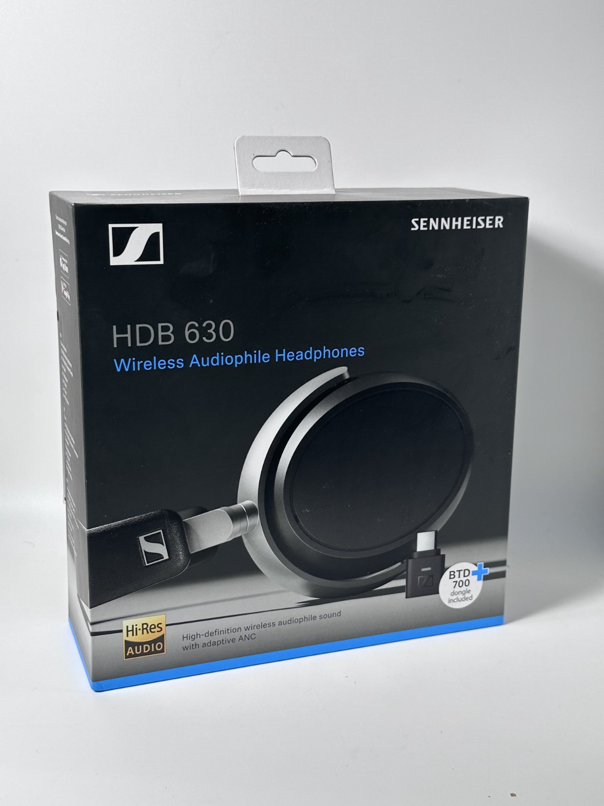 NEW Sennheiser – HDB 630 Around-the-ear Bluetooth Wireless Headphones – Black