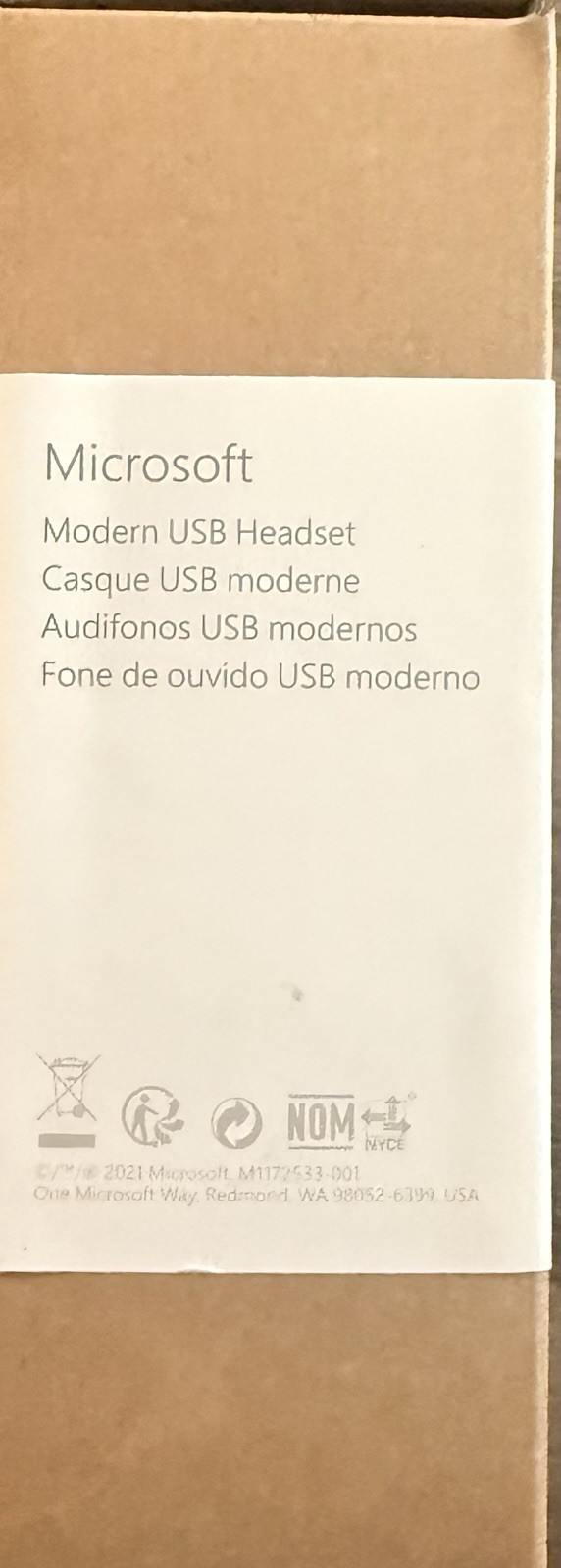 *BRAND NEW Microsoft 8JN-00001 Modern USB Headset – Stereo Wired On-ear.
