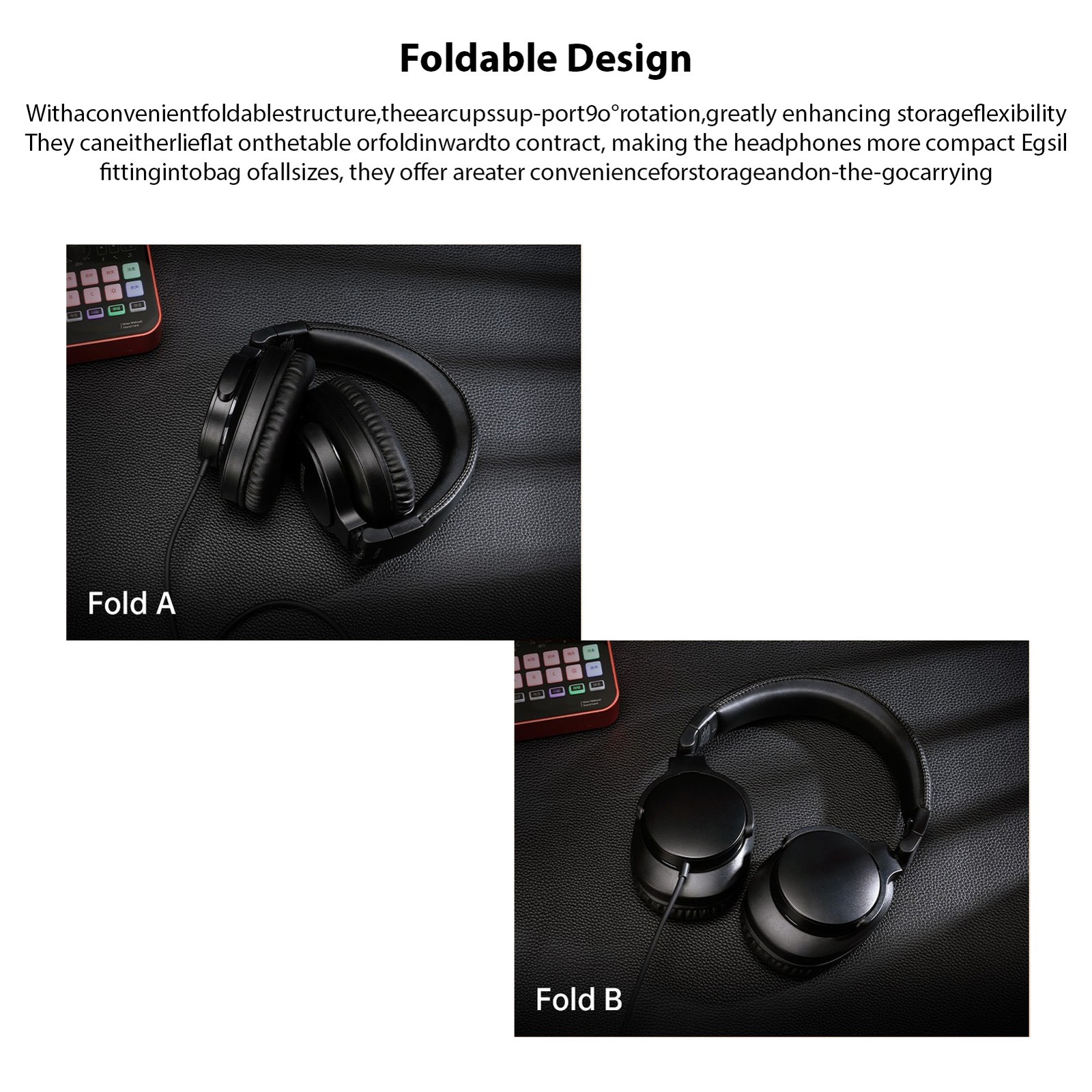 TAKSTAR Studio Headphones DJ Monitoring Headphones With 40mm Drivers Closed JTDW
