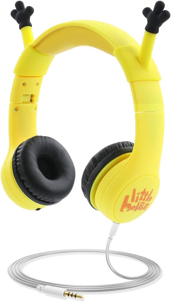 Kids Headphones with VoliHand Ears Wired Over-Ear Headphones with Music Sharing