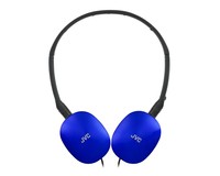 JVC HA-S160M-AU Blue on Ear Headphones 24KHz Headphones 66g Remote