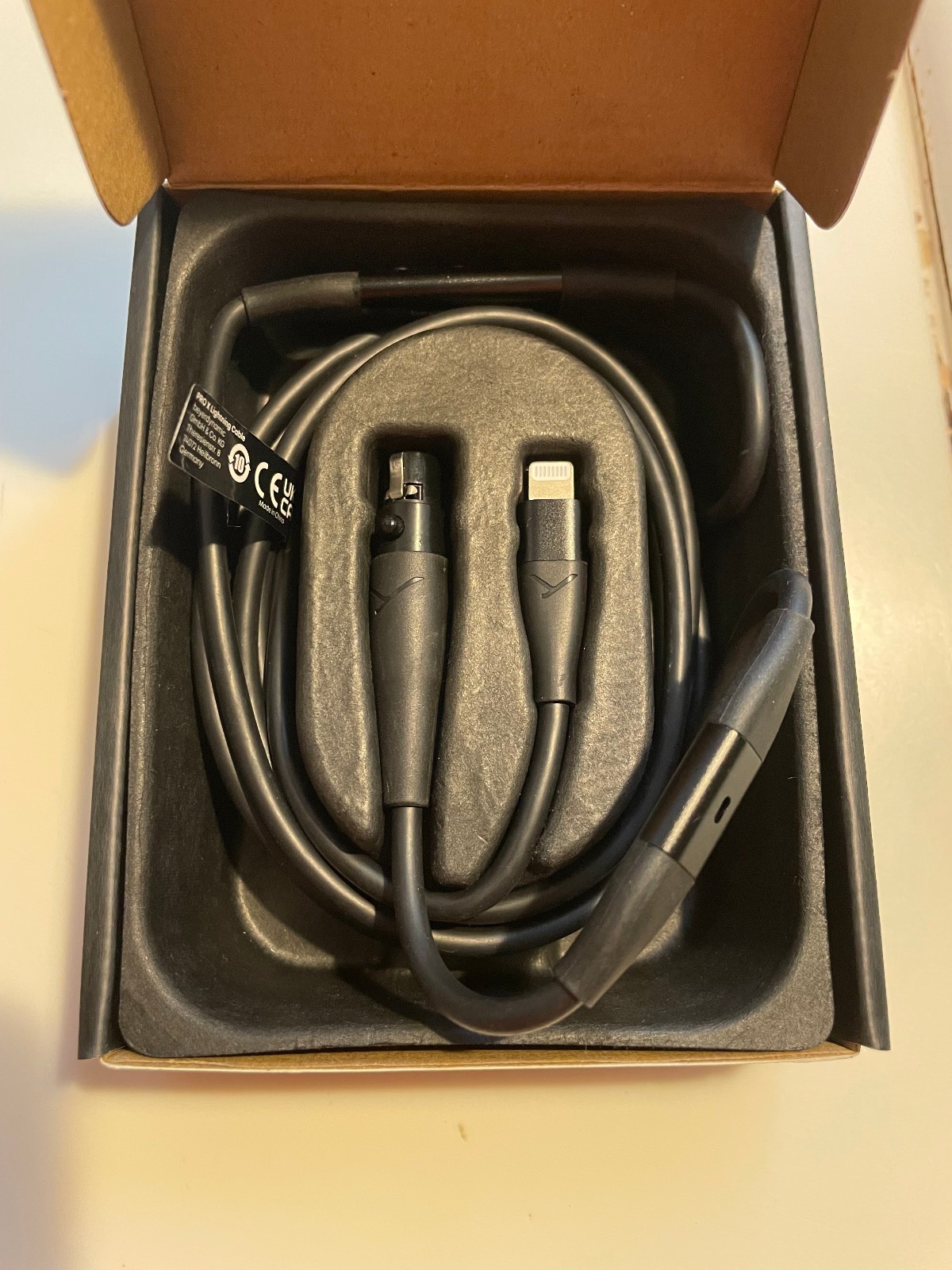 BeyerDynamic PRO X Lightning Cable DAC 1.6m Mini XLR to Lighting port for iPhone