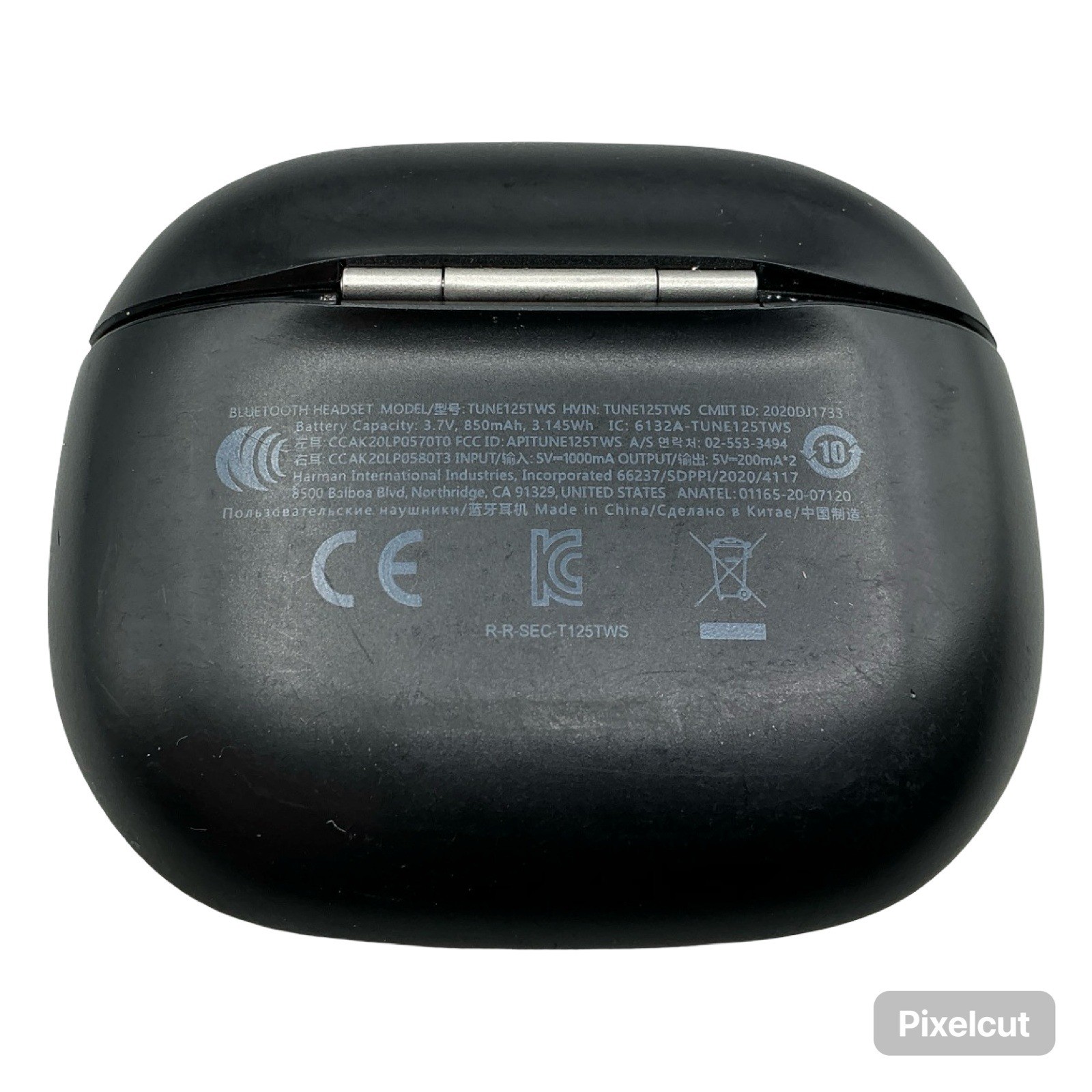 JBL Tune 125TWS True Wireless In-Ear Headphones Black Bluetooth Earbuds Case
