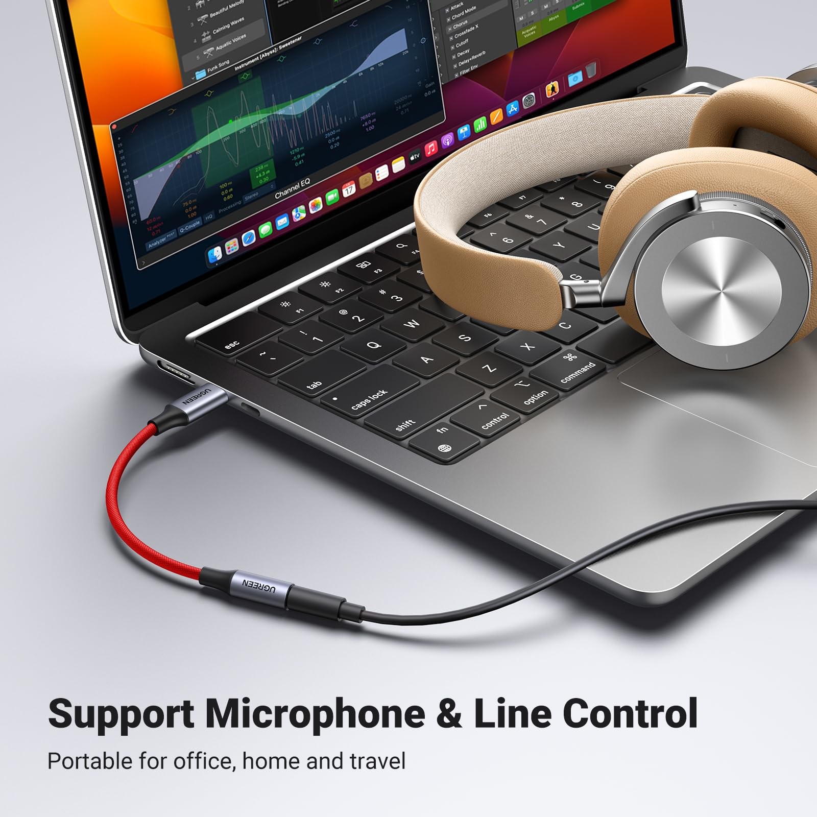 UGREEN USB C to 3.5mm Audio Adapter Type C to Headphone Aux Jack Dongle 24bit/96
