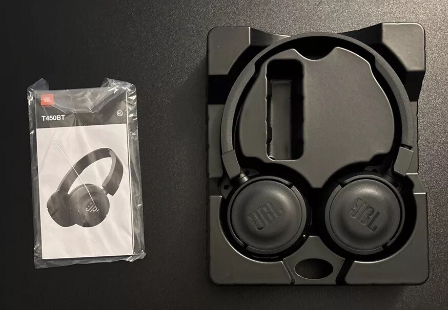 JBL T450BTBLK Wireless On-ear Headphones – Black