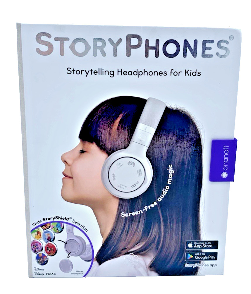 StoryPhones Kid’s Storytelling Headphones W/Bluetooth Wireless White New In Box