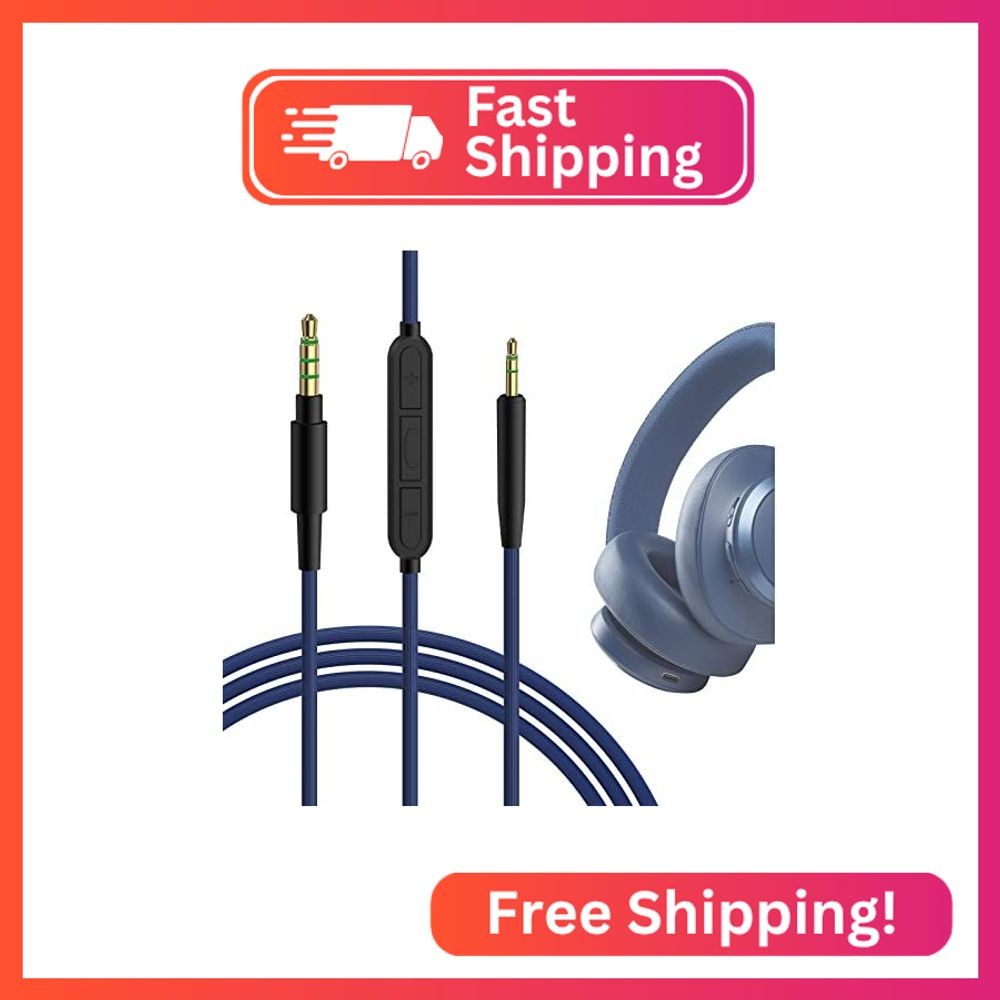 GEEKRIA Audio Cable with Mic Compatible with JBL Tune 770NC 710BT Live 660NC 650