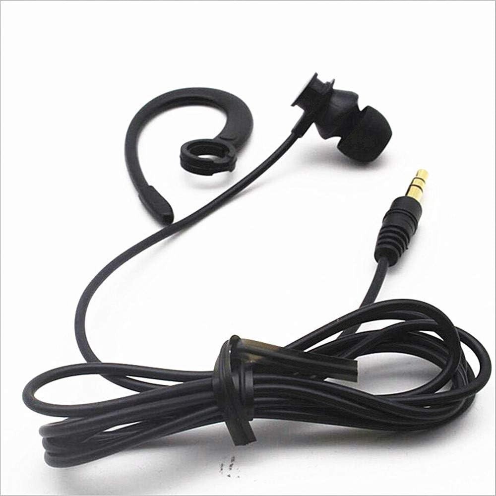 In-Ear Headphones with Tangle-Free Cable and Removable Hook for All Devices
