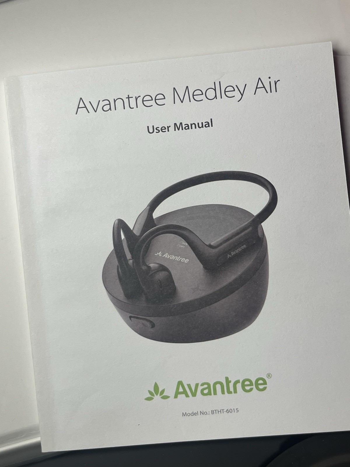 Avantree Medley Air – Wireless Earbuds for TV Listening with Clear Black