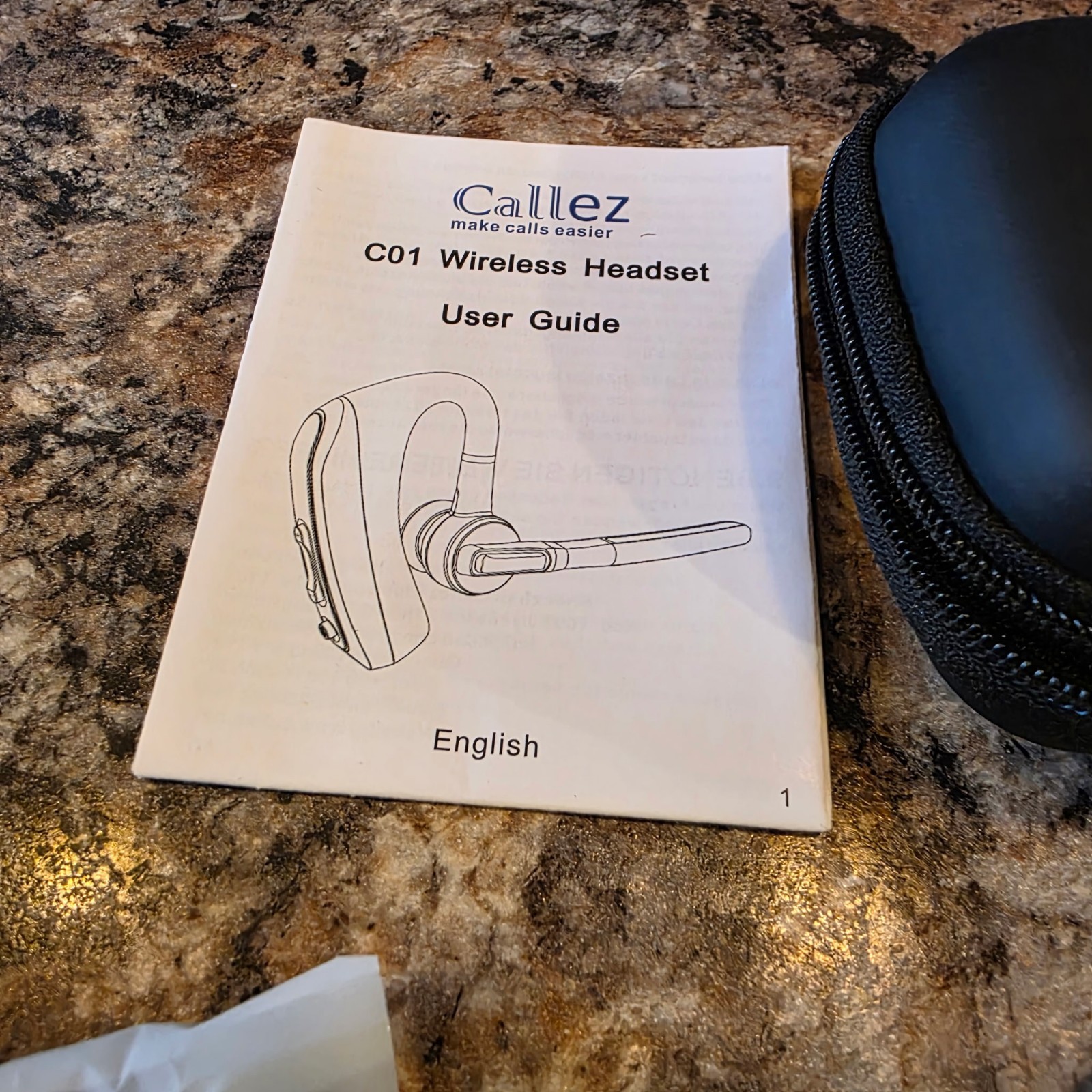 Callez – C01 Bluetooth Ear-Hook Single Earbud Headset – Wireless BT Headset