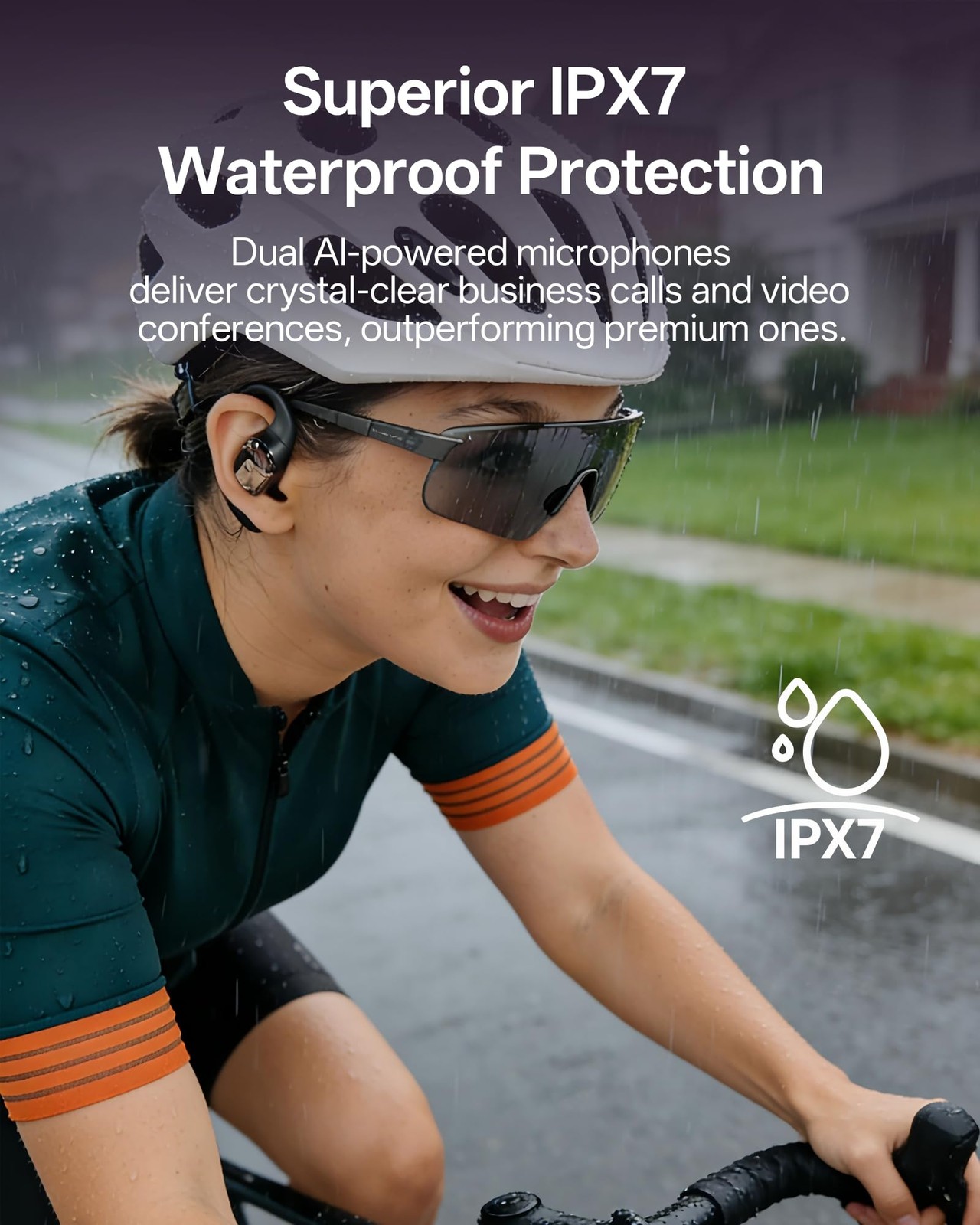 Open Ear Headphones, Over Ear Earbuds with Ear Hooks, True Wireless Bluetooth…