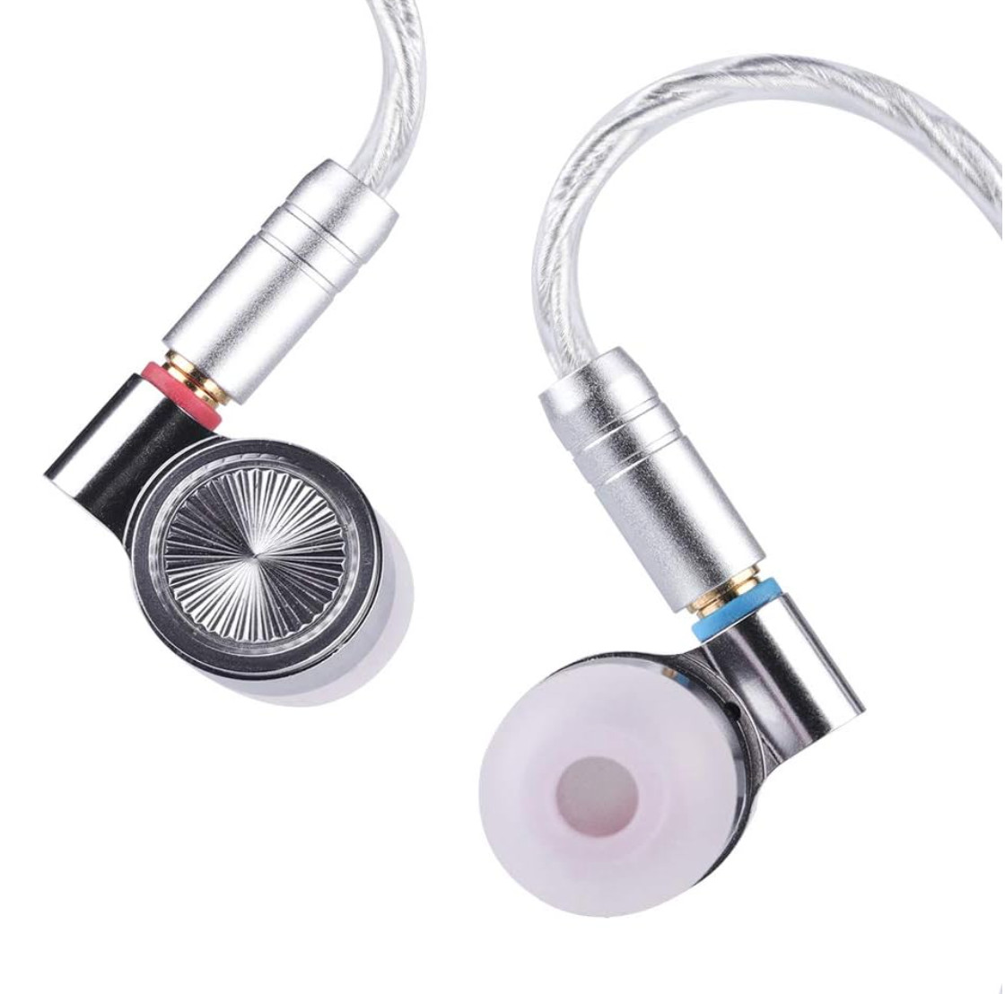 Linsoul Tin HiFi T4 In Ear Monitor Earphones MMCX Silver Cable Open Box