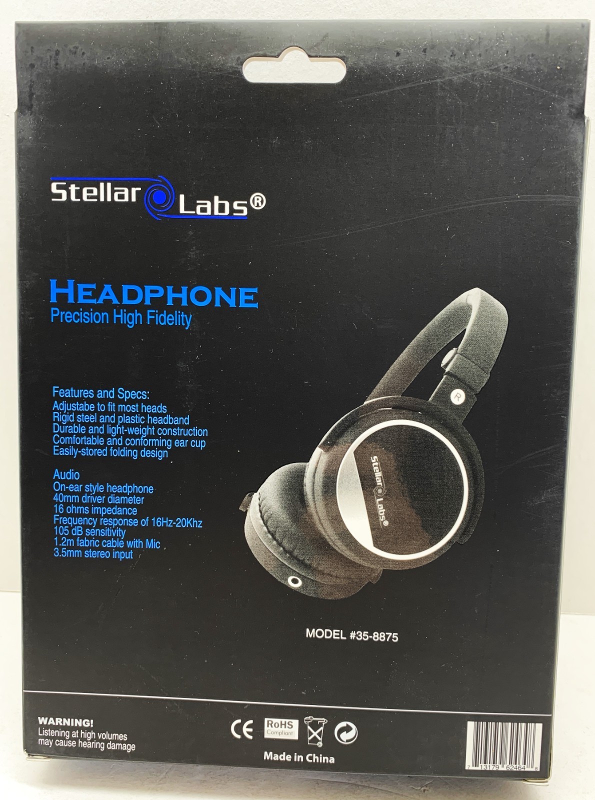 Wired On-Ear Premium HiFi Music STEREO HEADPHONES Portable Sound Audio DJ Studio