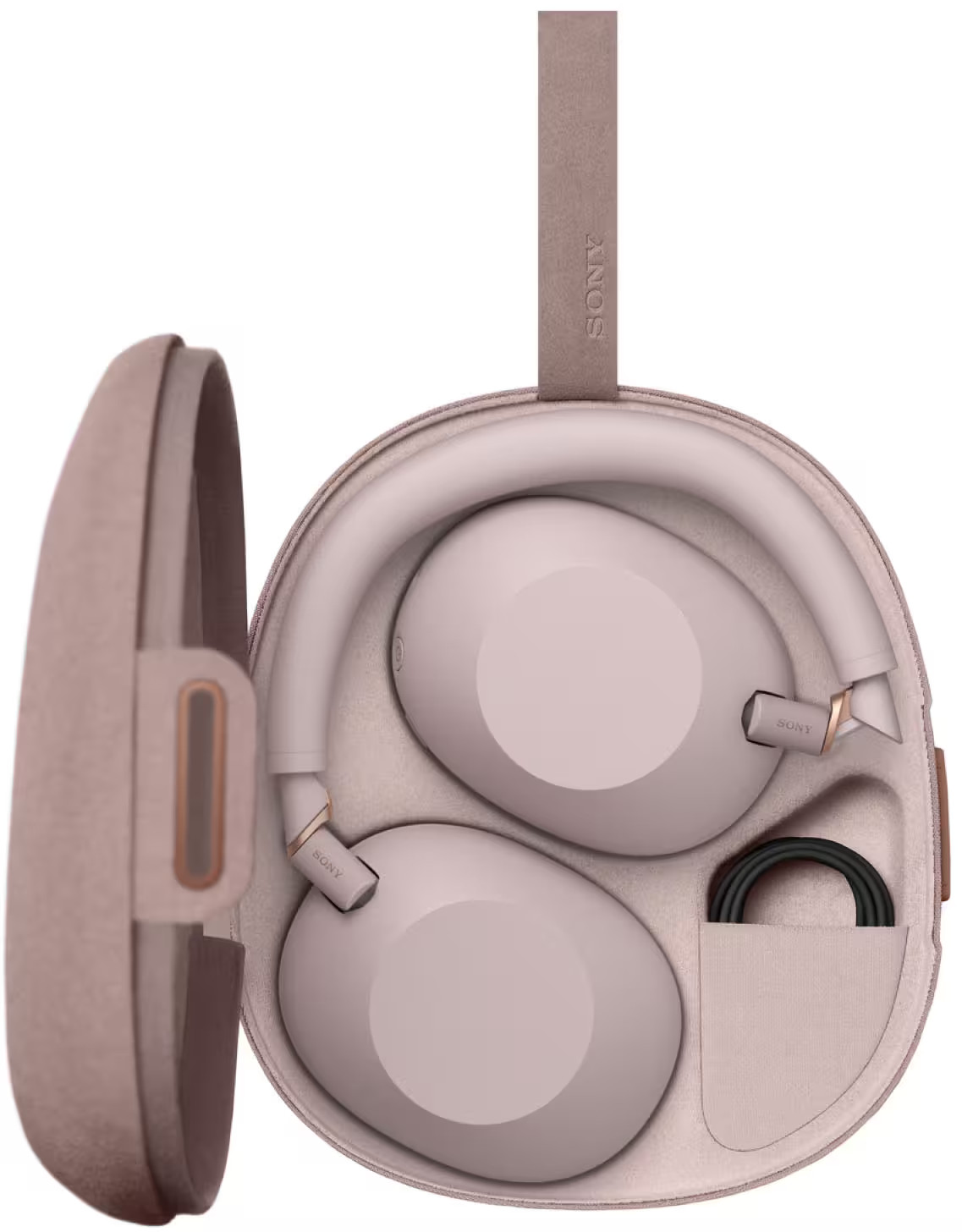 Sony – WH-1000XM6- Best Wireless Noise Cancelling Headphones – Sand Pink