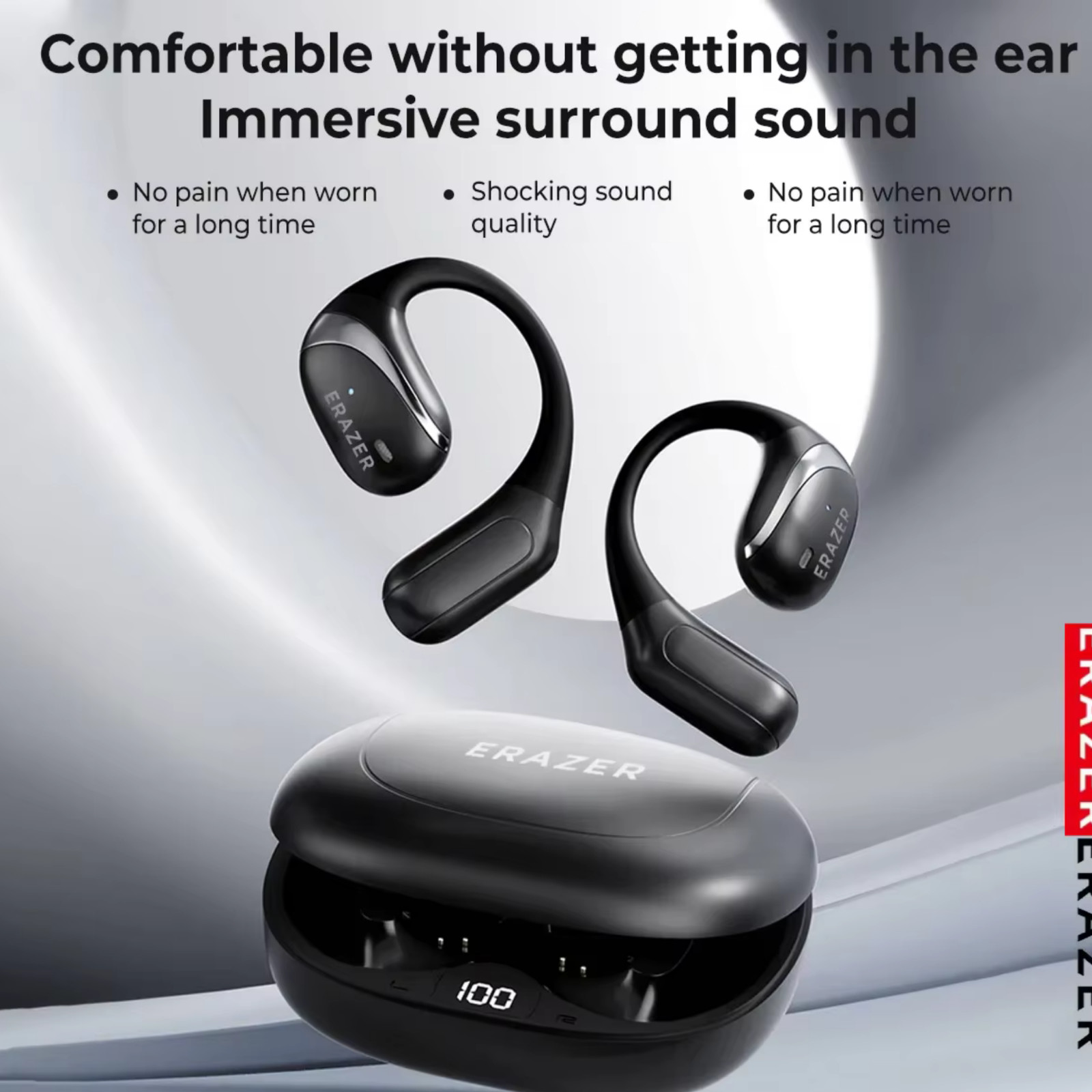 ERAZER X9 Wireless Bluetooth Earphones – HiFi Stereo, Noise Cancelling, Waterpro