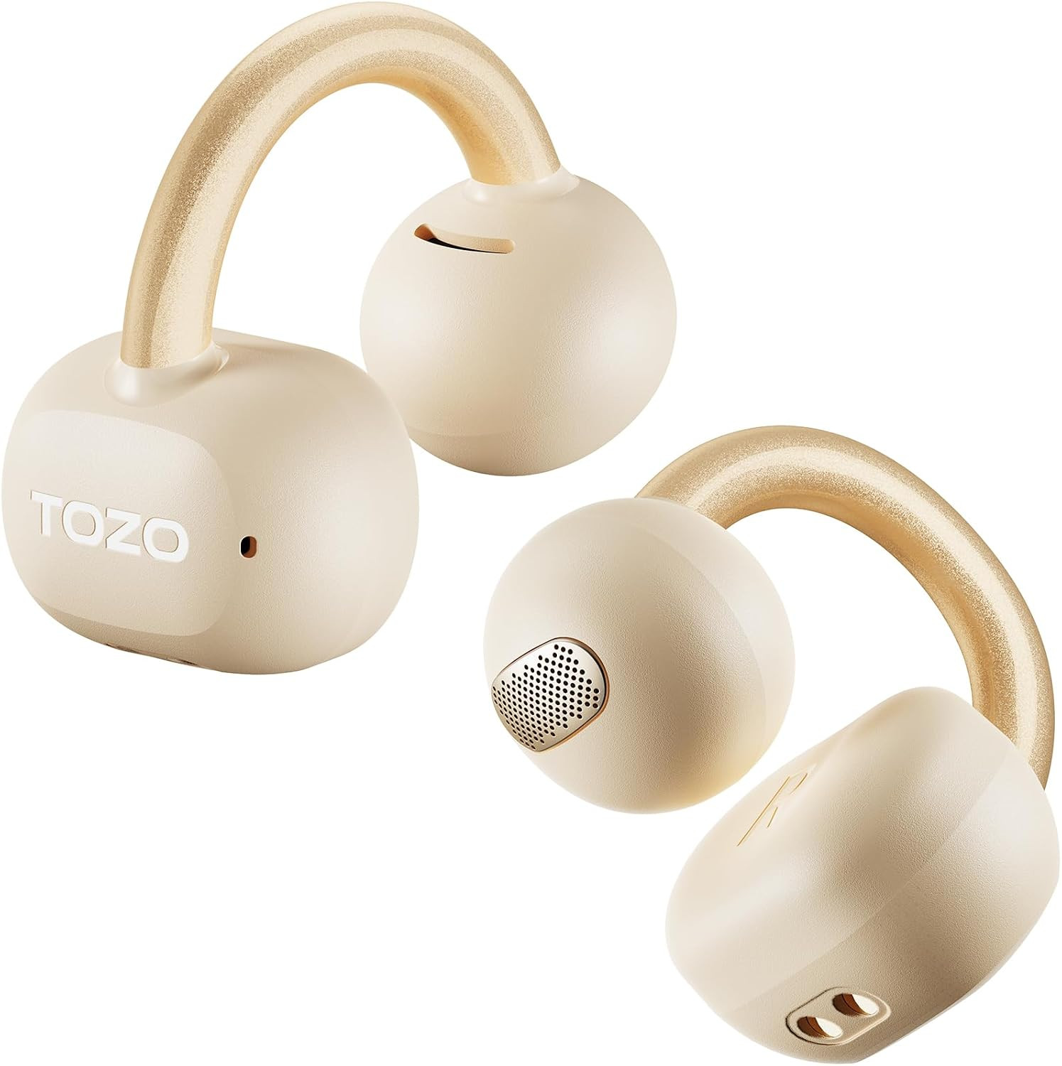 OpenEarRing Bluetooth 5.4 Wireless Earbuds with LED Display and Secure Fit