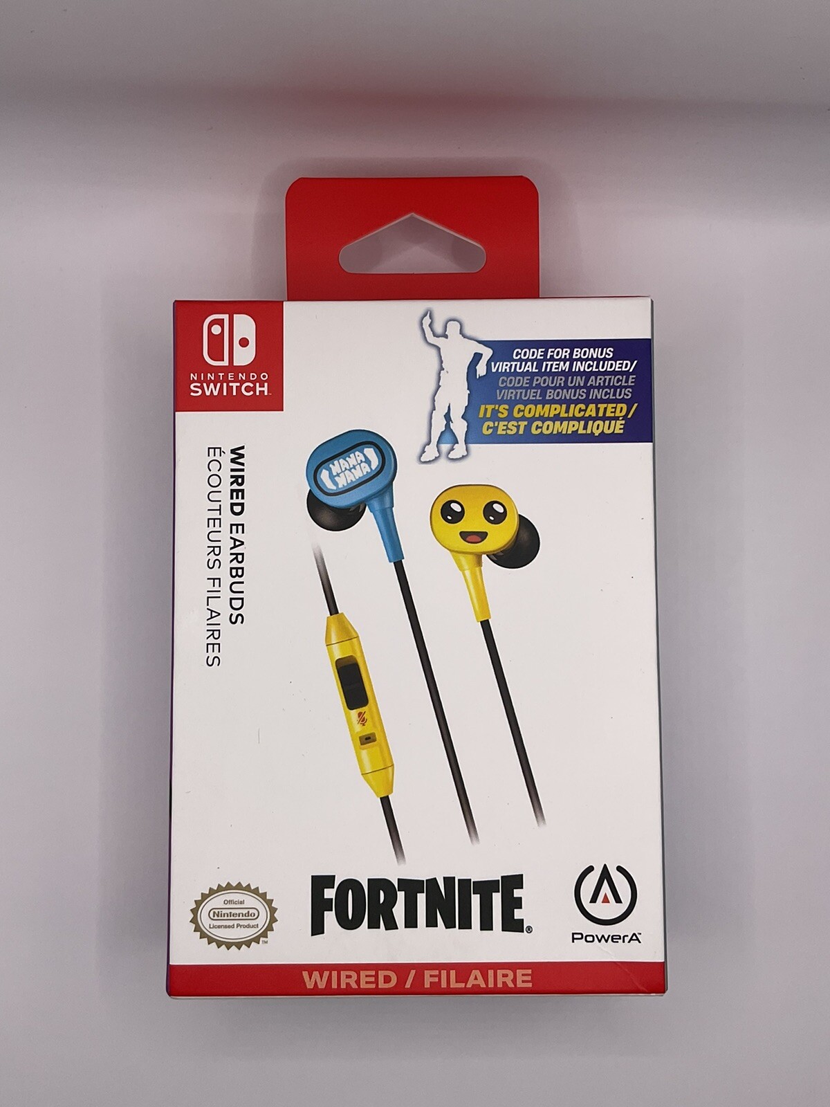 Wired Earbuds – Nintendo Switch Fortnite Peely – NO CODE