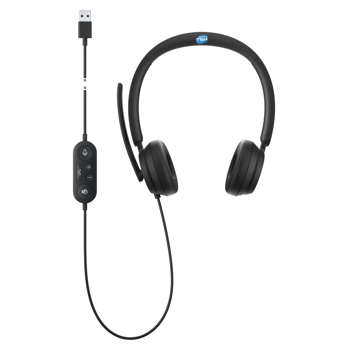 Microsoft Modern USB Headset Headphones Wired with Microphone Usb-A Windows Mac