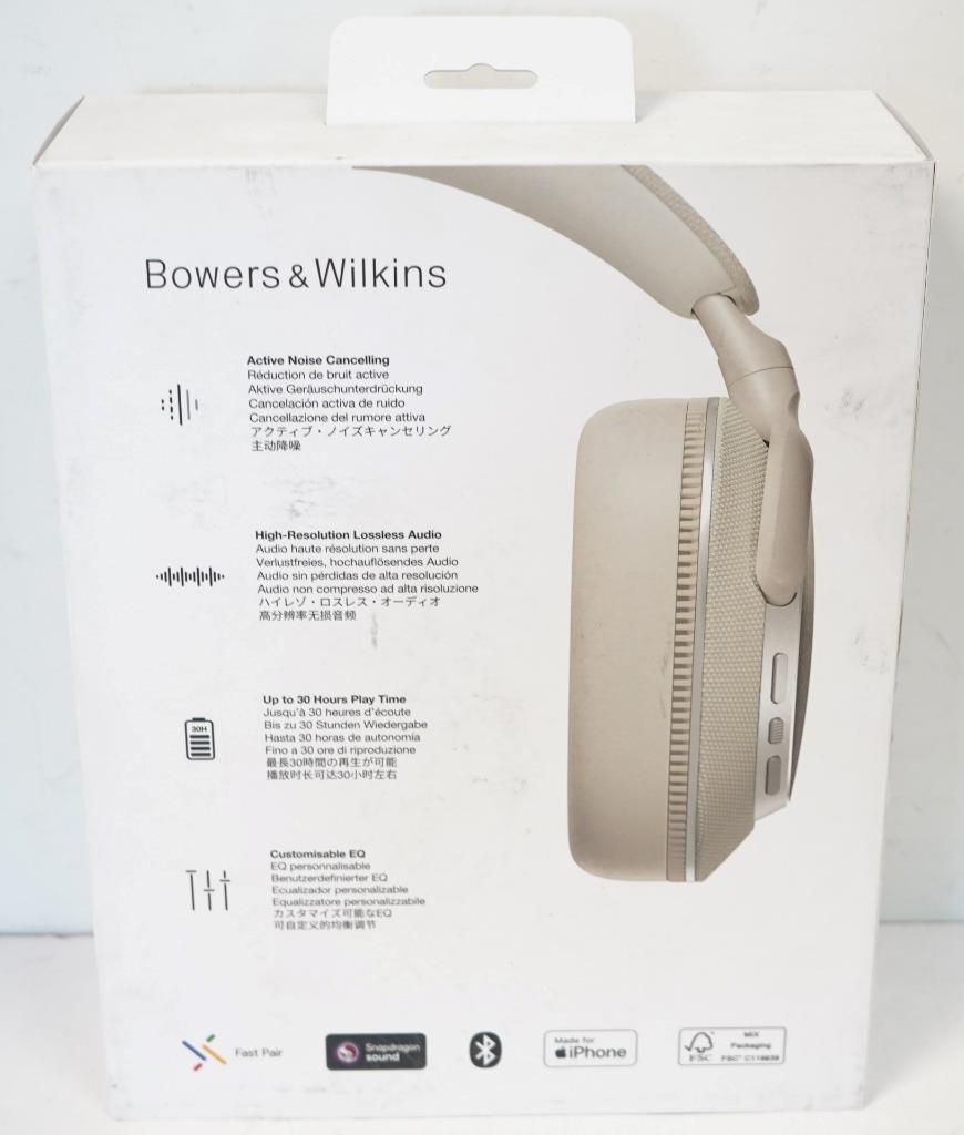 NEW- Bowers & Wilkins PX7 S3 Noise Cancelling Wireless Headphones – Canvas White