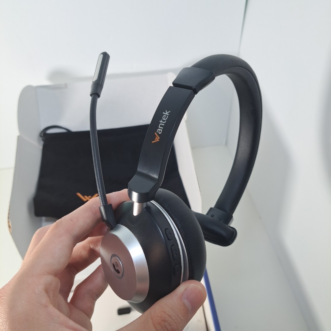 Open Box Wantek Bluetooth Wireless Call Center Headset HSM-WK881BTC (TESTED)