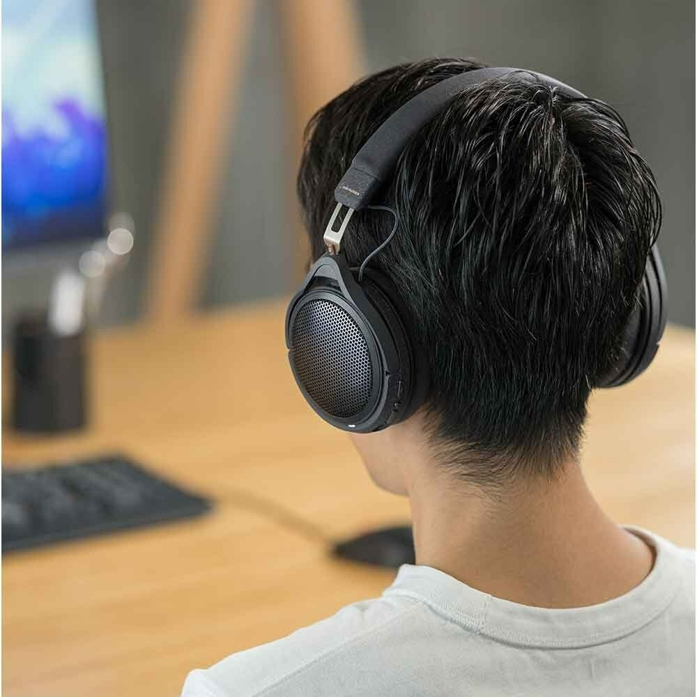 Audio Technica ATH-HL7BT Wireless Bluetooth Open Back Headphones Black New