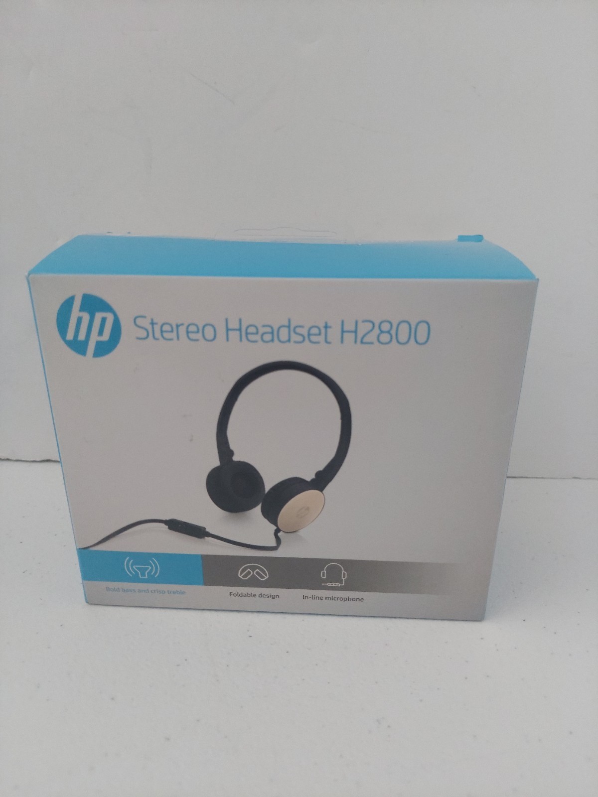 HP H2800 Headset Wired Head-band Calls/Music BLACK Headphones NEW Sealed