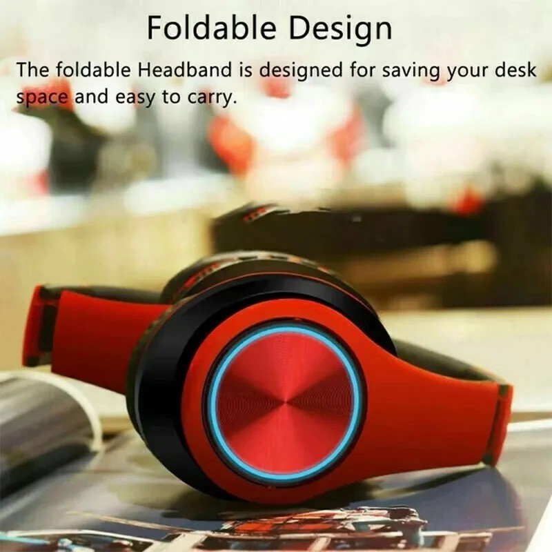 Super Bass Wireless Bluetooth 5.0 Headphones Foldable Stereo Earphones Headsets