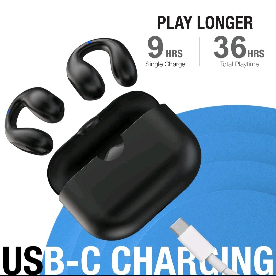 Soul Wireless Earphones OPENEAR Bluetooth compatible BLACK