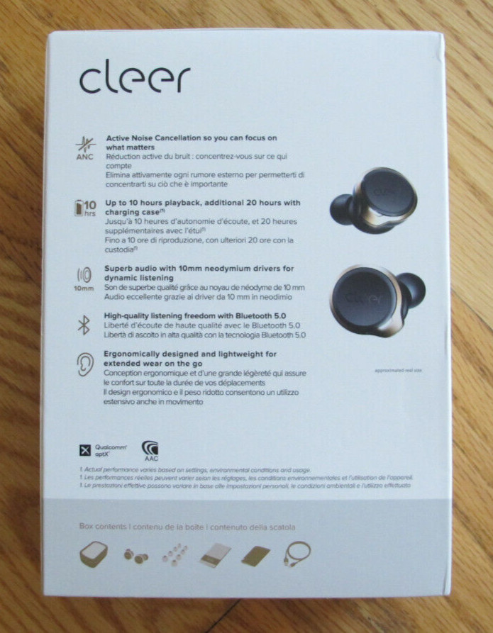 Cleer Audio Ally Plus True Wireless Noise Cancelling Earbuds