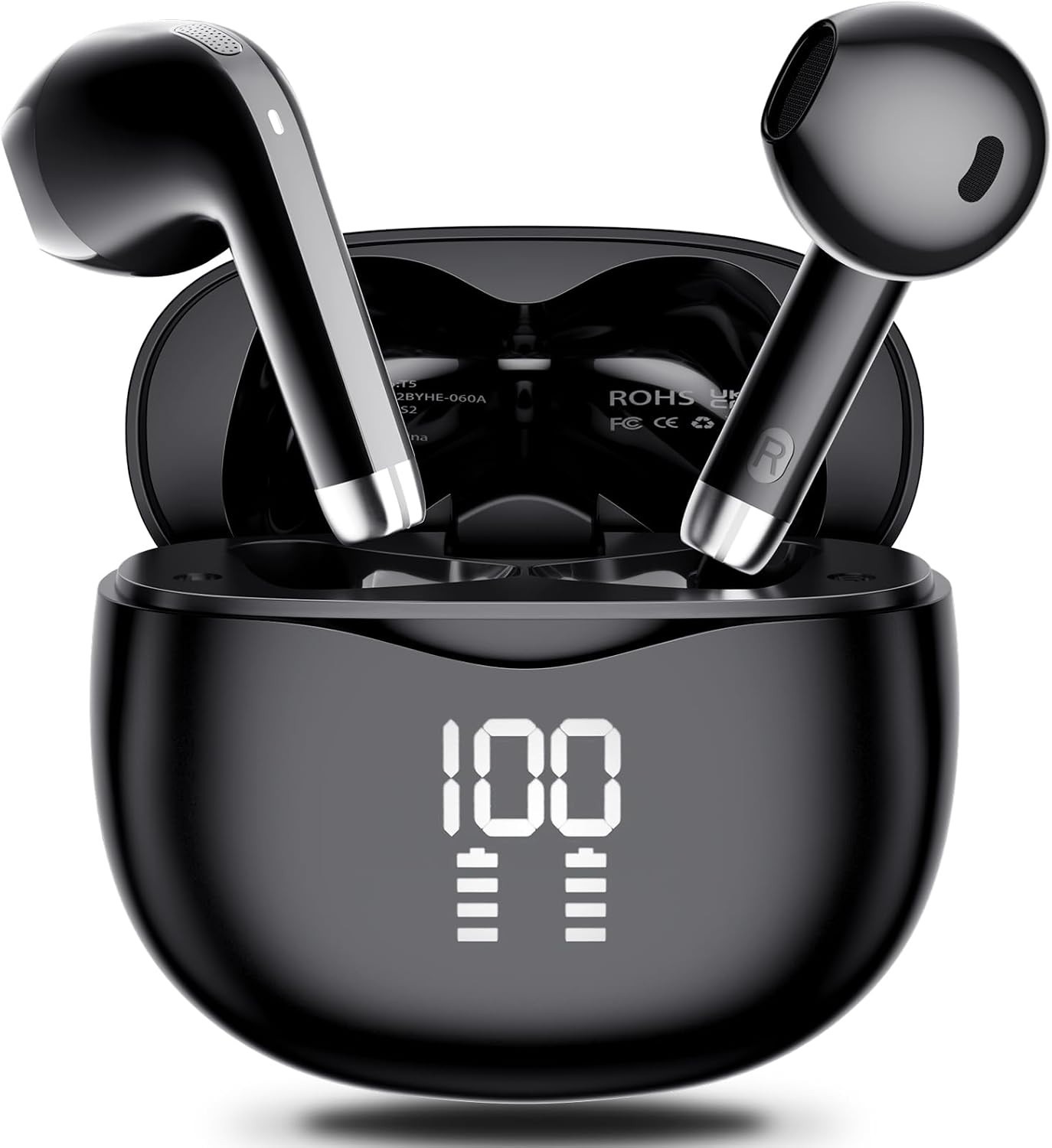Wireless Earbuds, Bluetooth 5.4 Stereo, 35H Playtime, Balanced Sound | Clear Cal