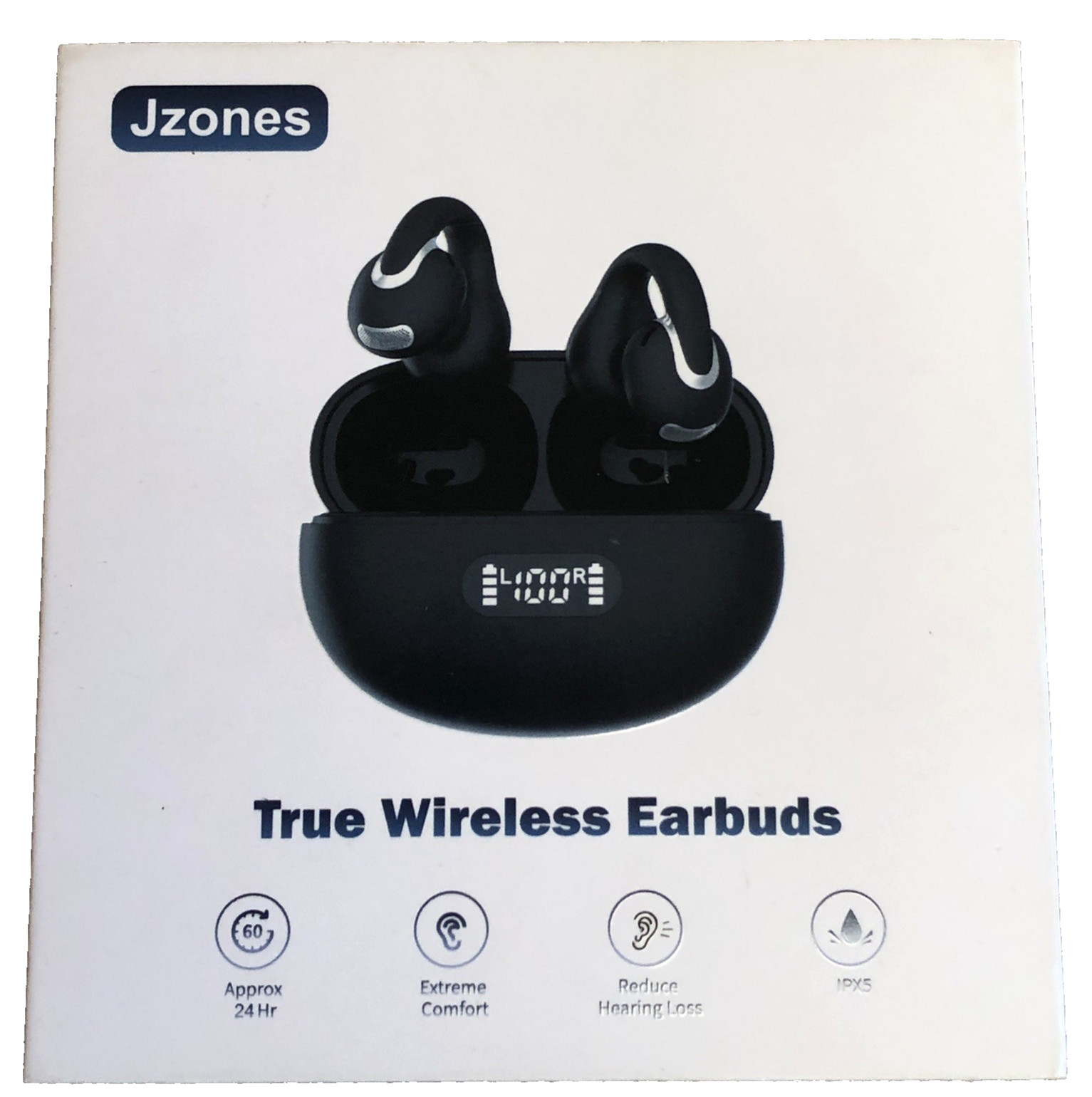 Bluetooth 5.4 Wireless Earbuds Open Ear Clip Bone Headphone Sport Conduction New