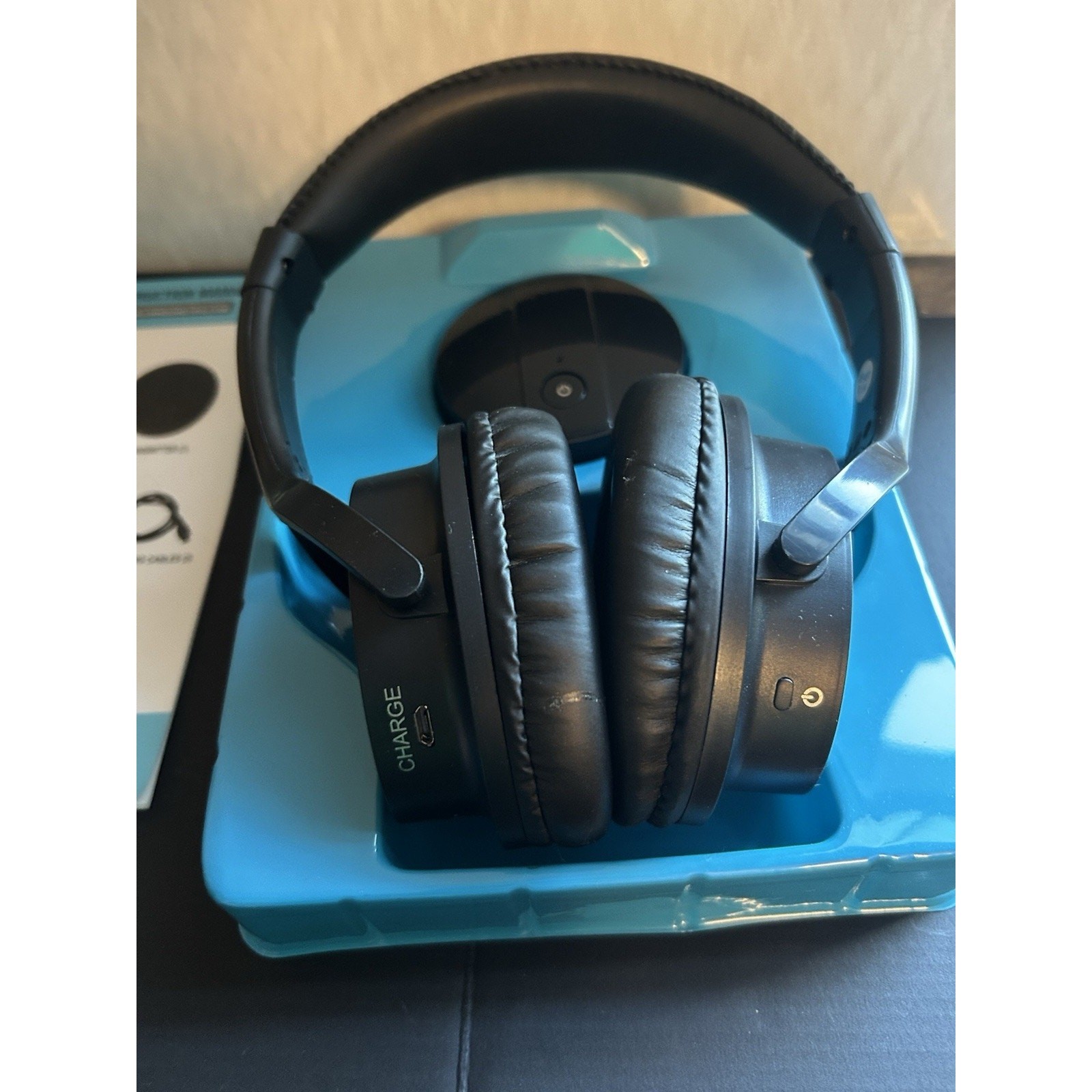 Sharper Image Own Zone Wireless TV Headphones Black, Transmits Up to 100 Ft.