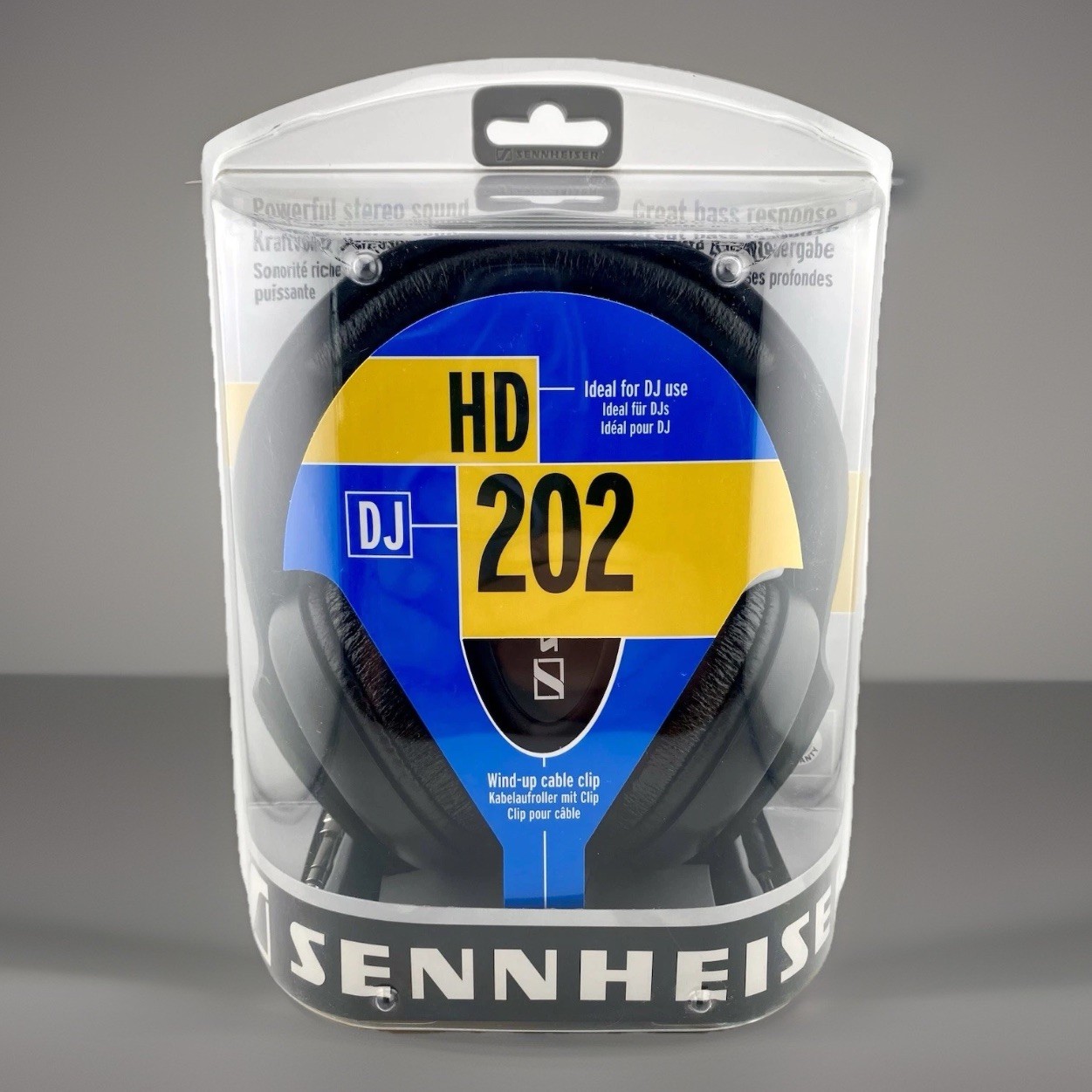 Sennheiser HD 202 DJ Headphones Powerful Sound/ Bass Response WiredOver the Ear